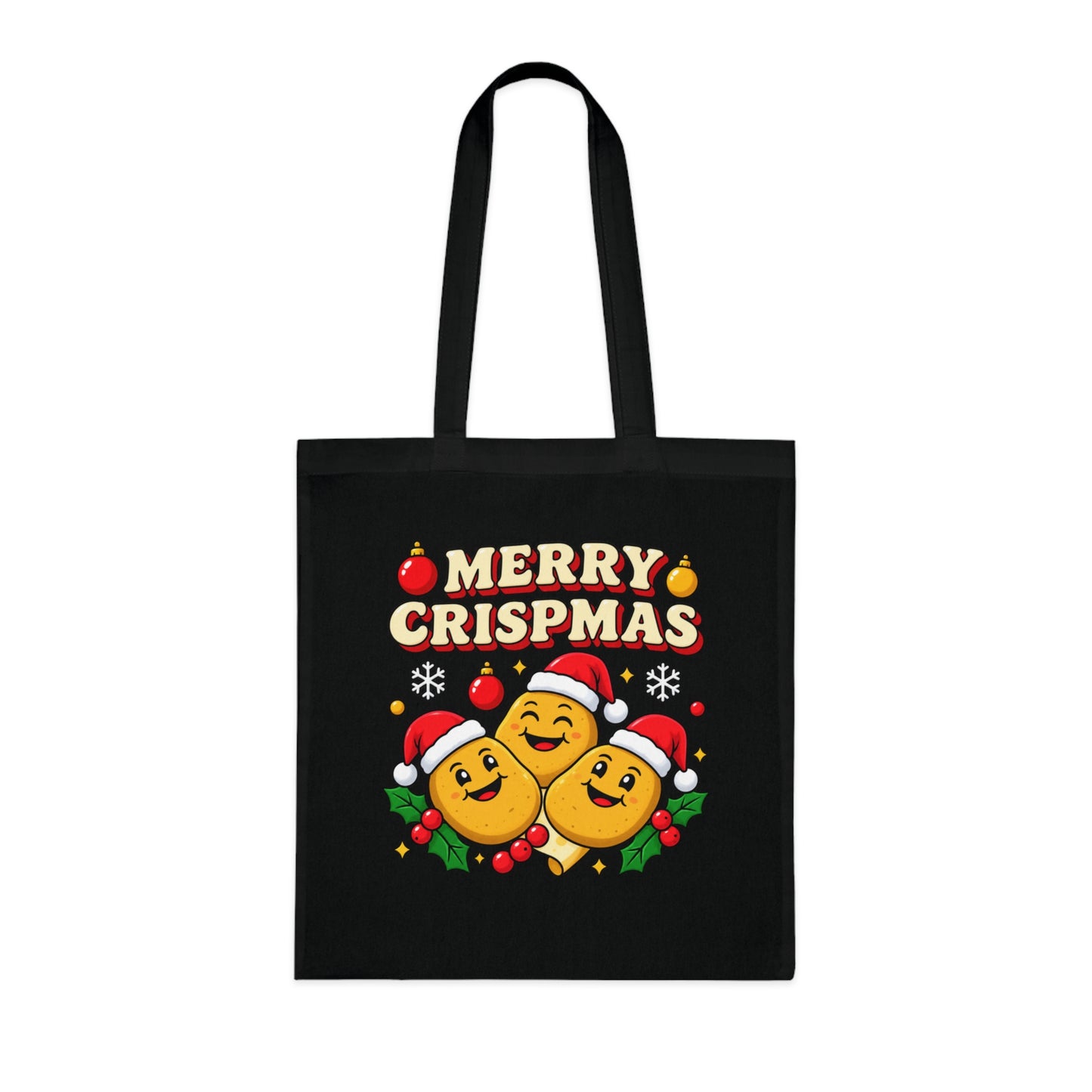 Merry Crispmas Christmas Tote Bag – Funny Festive Shopper