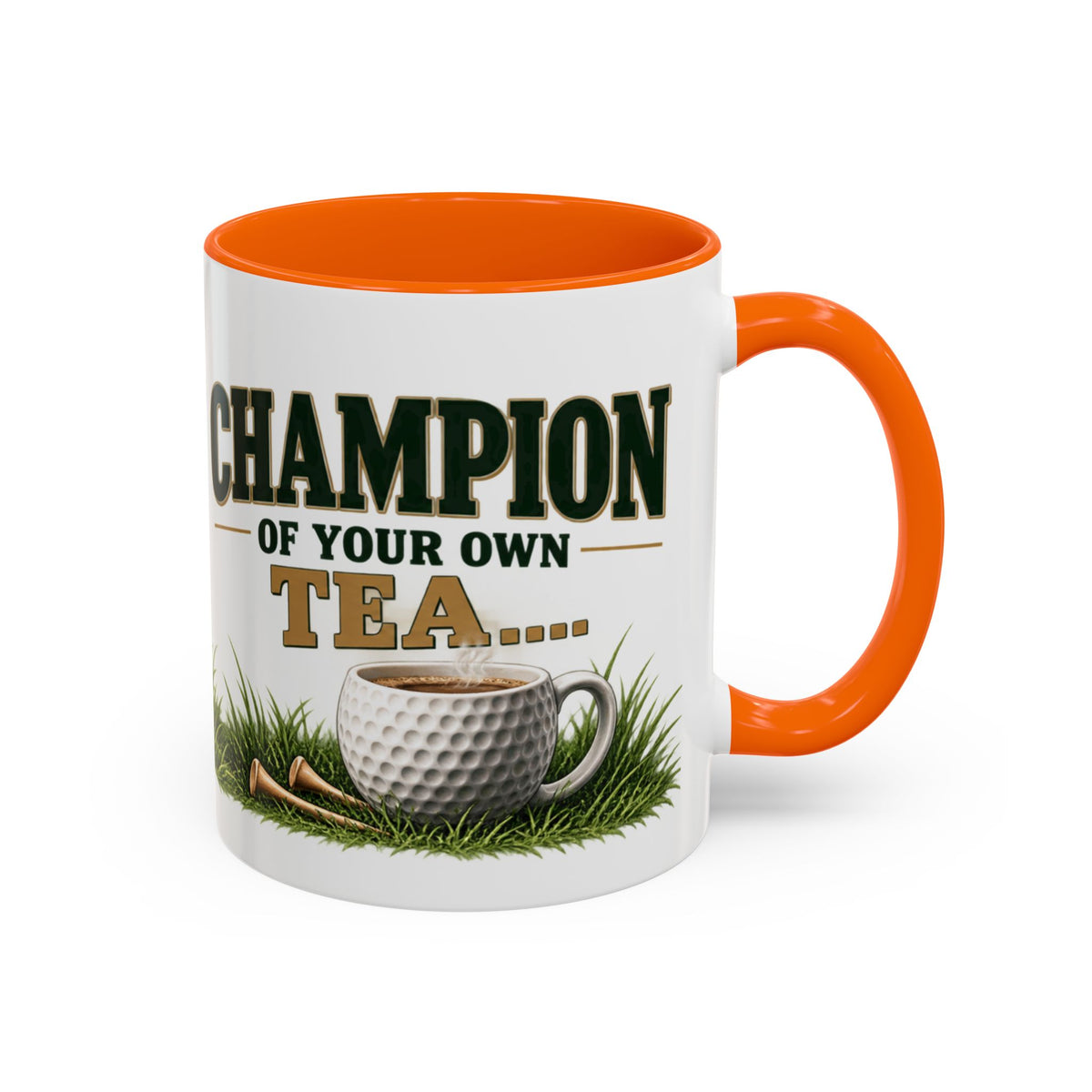 Golf Champion Accent Mug – Wraparound Golfer Design