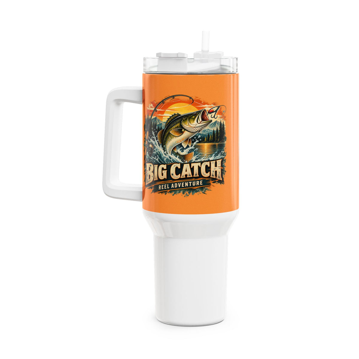 Big Catch Reel Adventure 40oz Tumbler – Vintage Fishing Tumbler