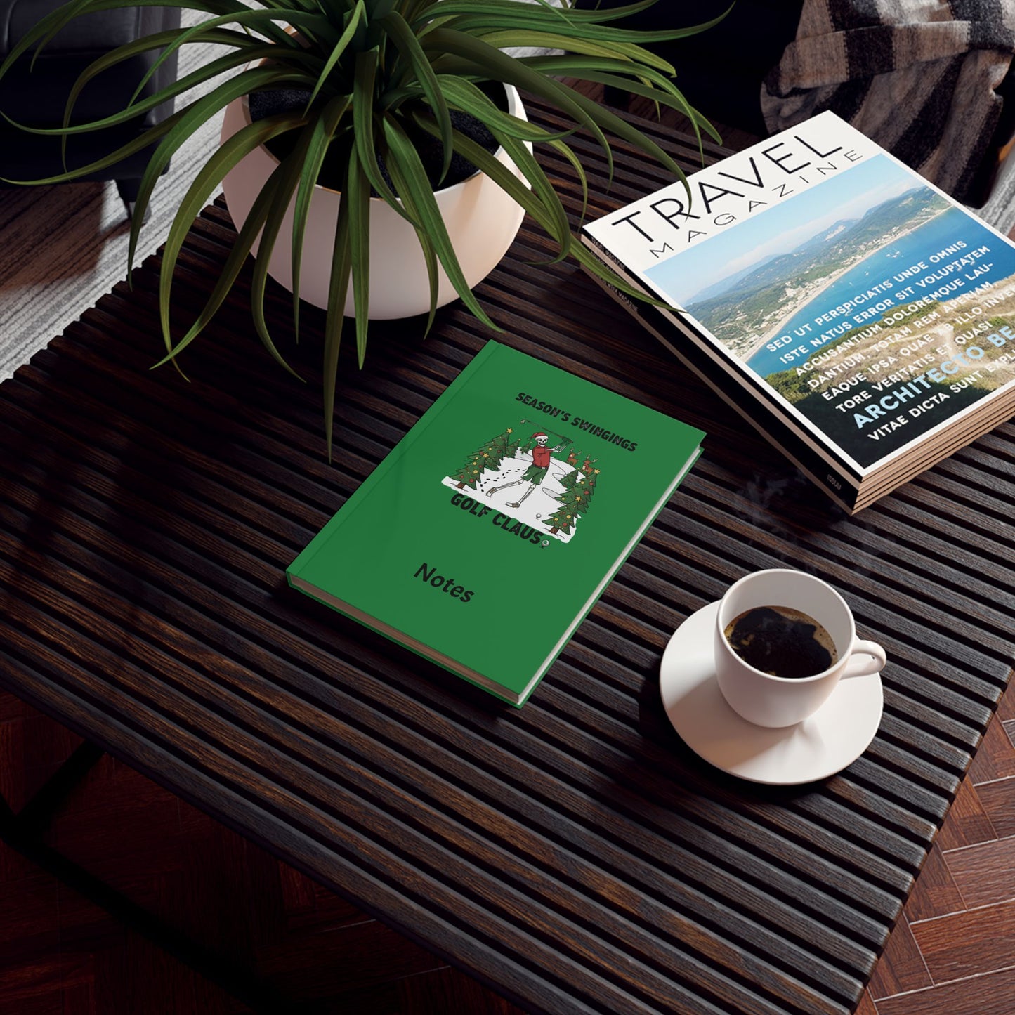 Golf Claus Christmas Notebook – Season’s Swingings Golf Journal
