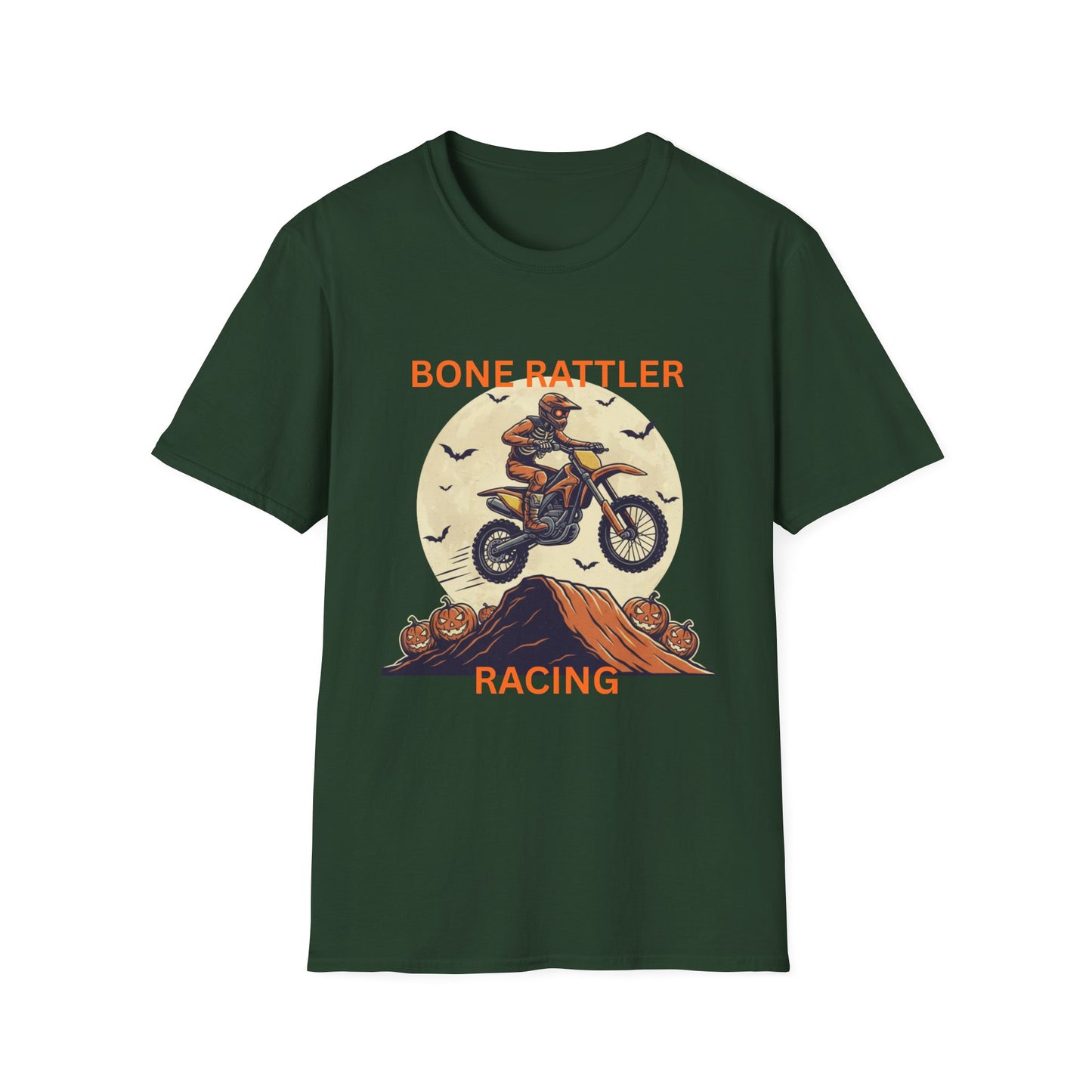 Bone Rattler Motocross Halloween T-Shirt – Unisex Dirt Bike Tee