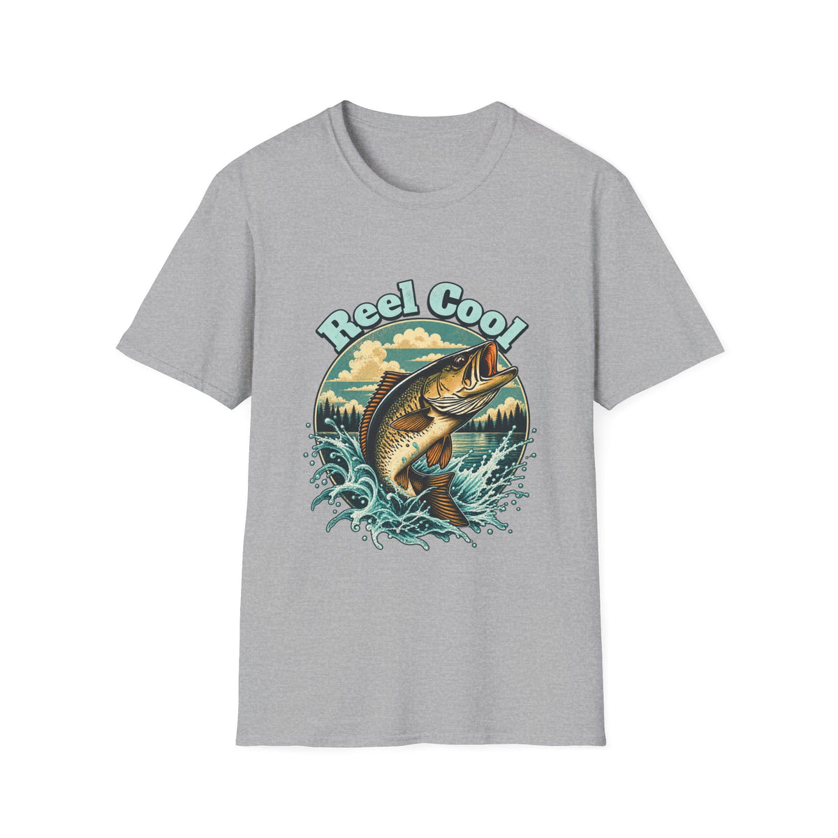 T-shirt de pêche « Reel Cool » – T-shirt graphique rétro pour pêcheur
