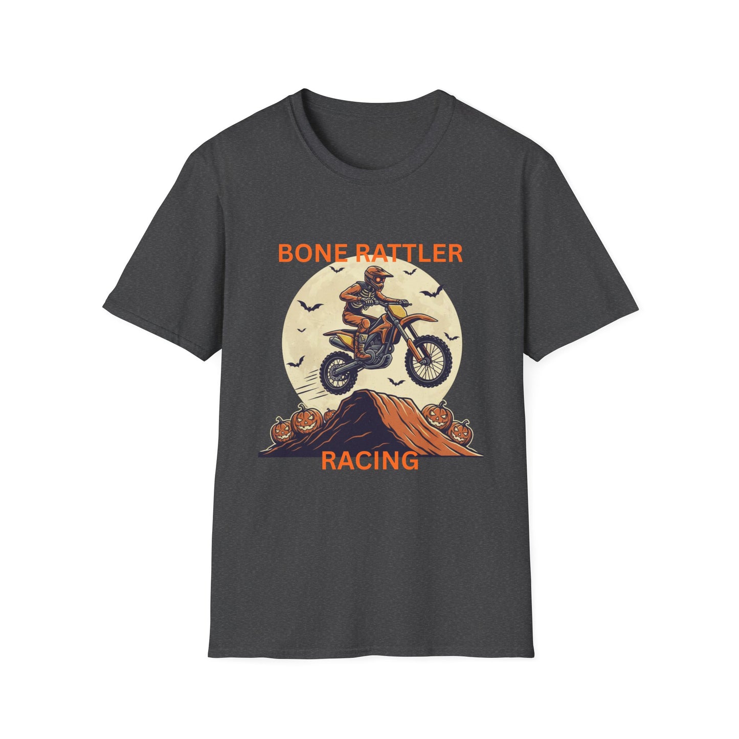 Bone Rattler Motocross Halloween T-Shirt – Unisex Dirt Bike Tee