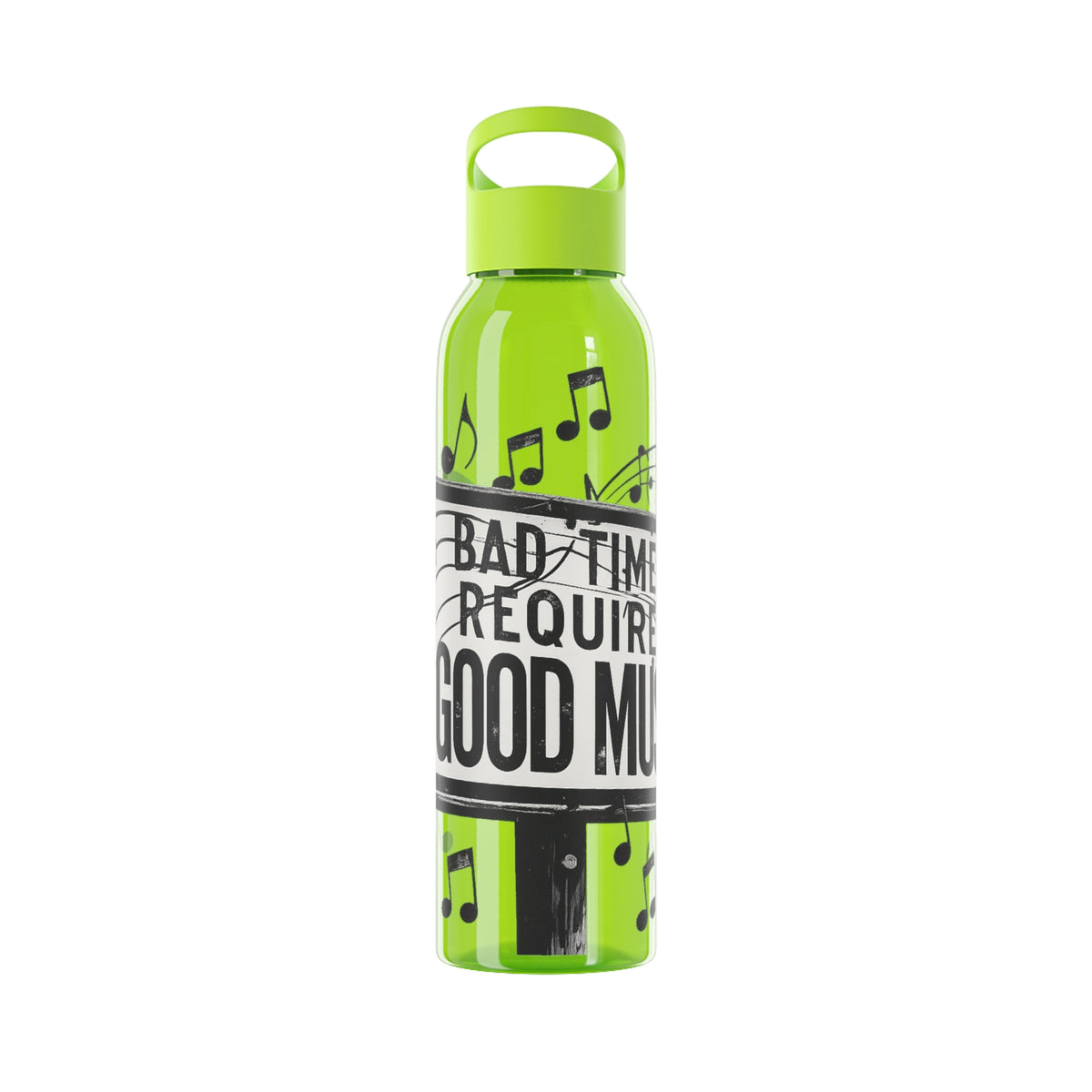 Musik Wasserflasche Schlechte Zeiten erfordern gute Musik Wiederverwendbare Flasche