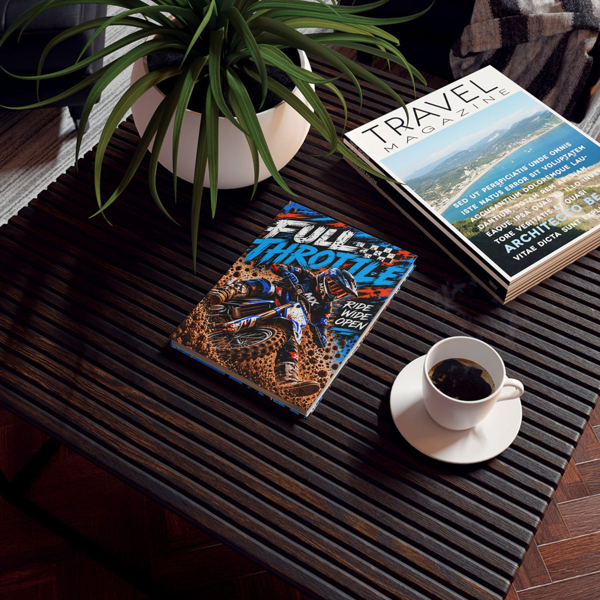 Full Throttle Hardback Journal – Motocross Notebook
