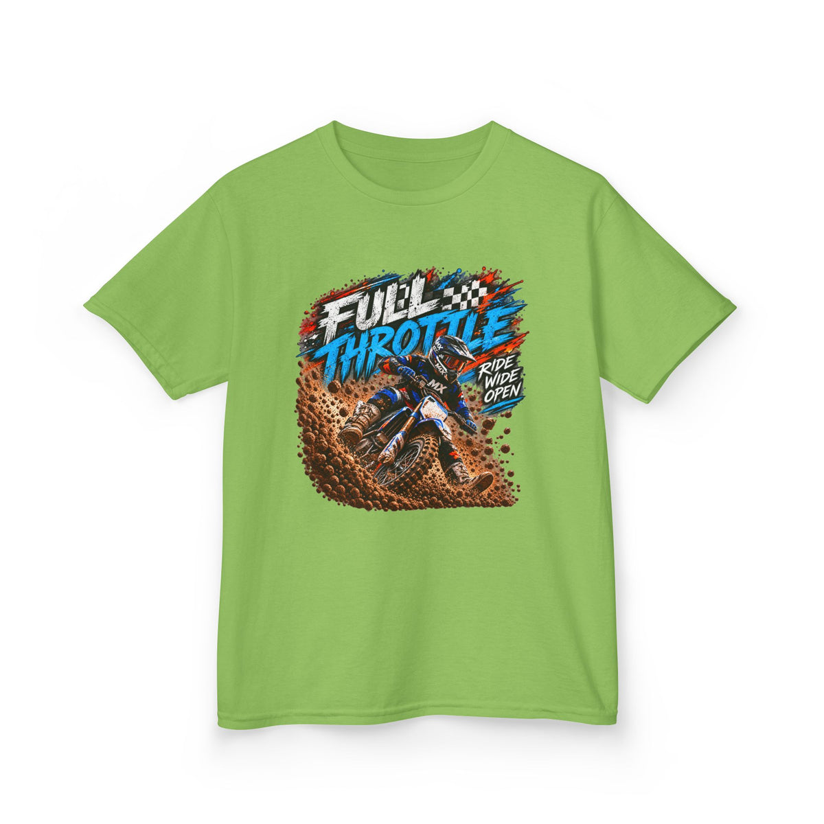 Full Throttle Youth T-Shirt – Kids Motocross Dirt Bike Tee