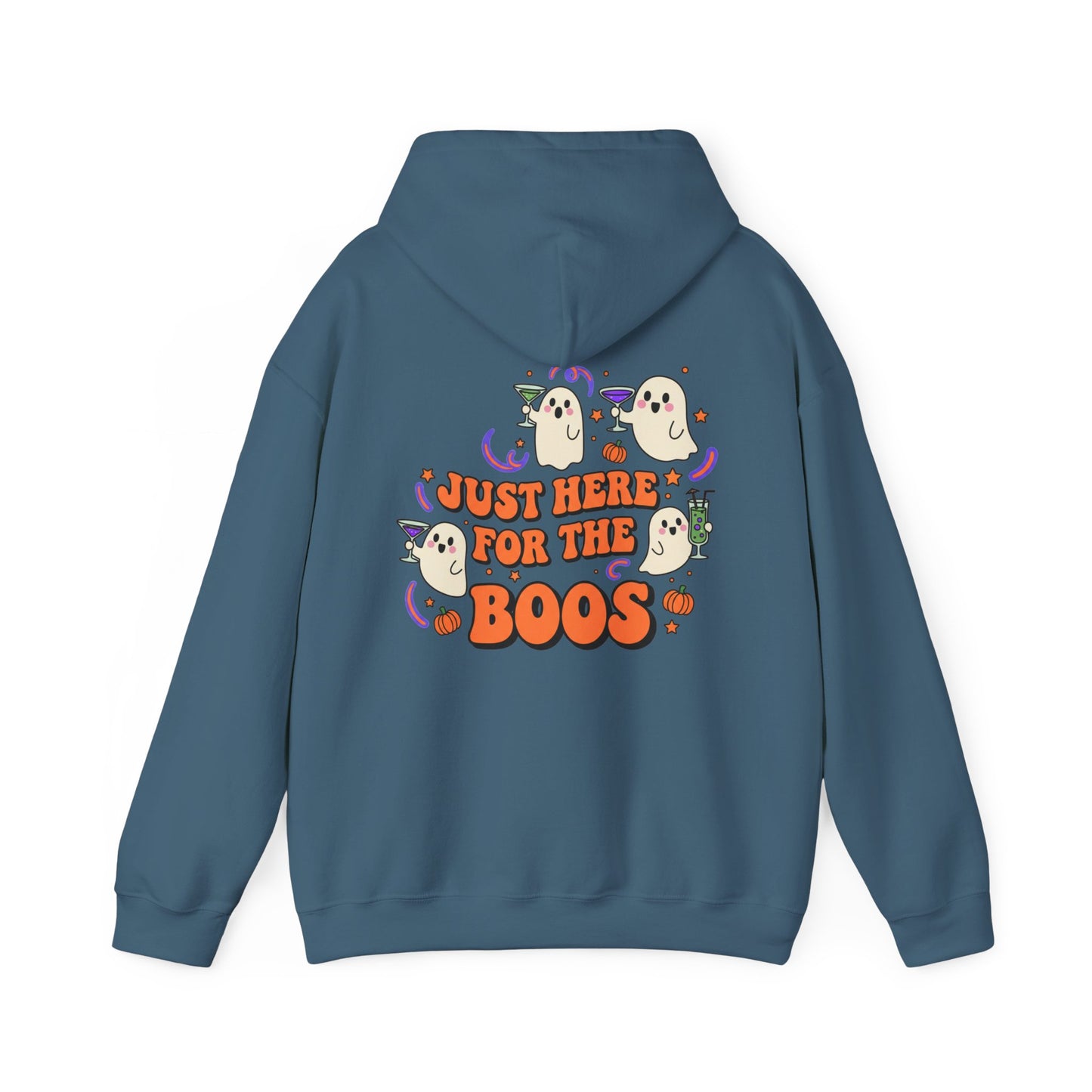 Just Here for the Boos Halloween Ghost Hoodie