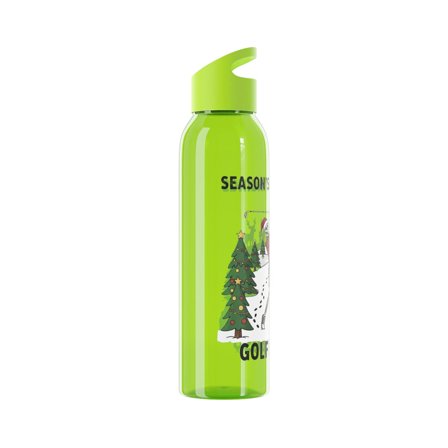 Golf Claus Christmas Golf Water Bottle – Season’s Swinging