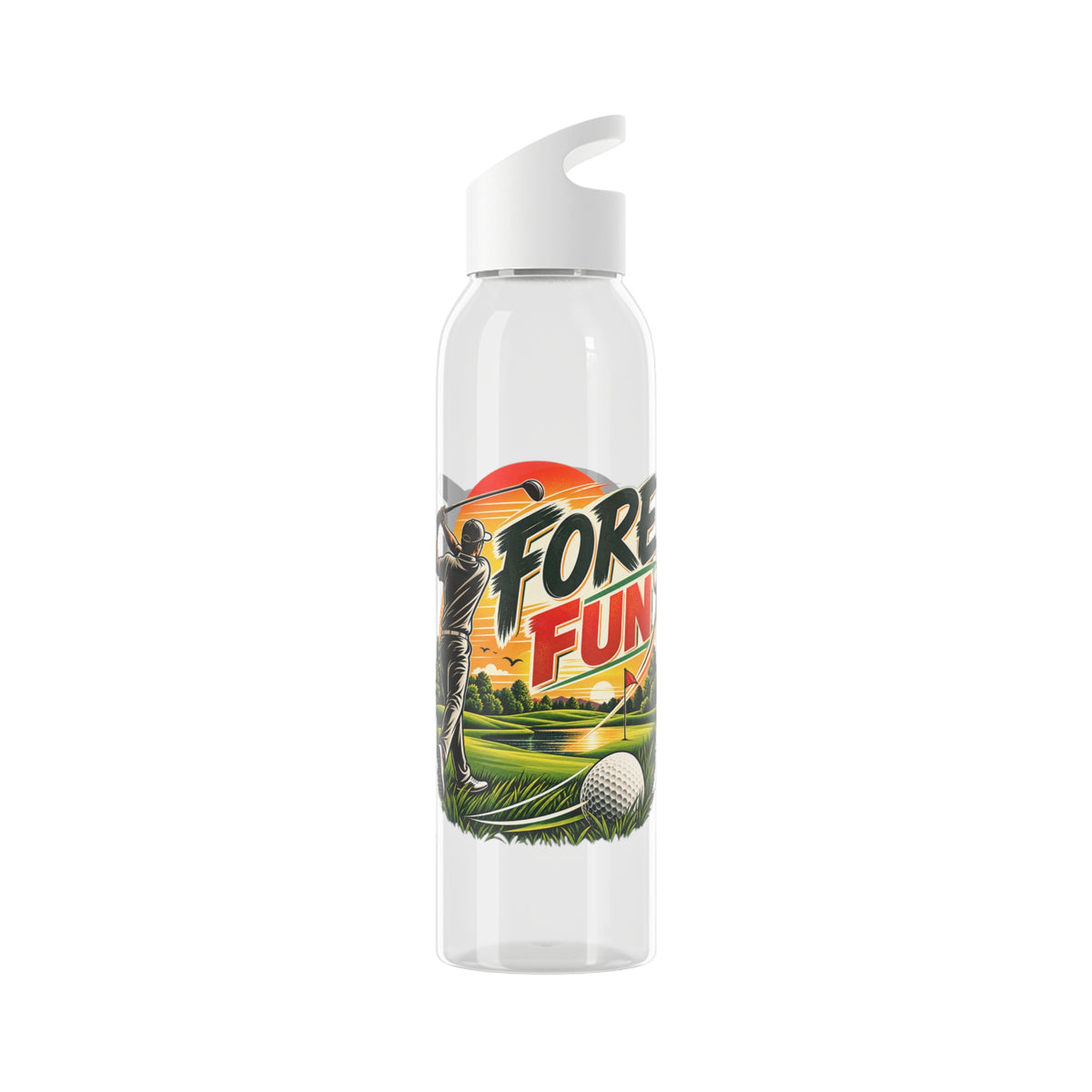 Fore Fun Golf Trinkflasche – Retro-Golfer-Design