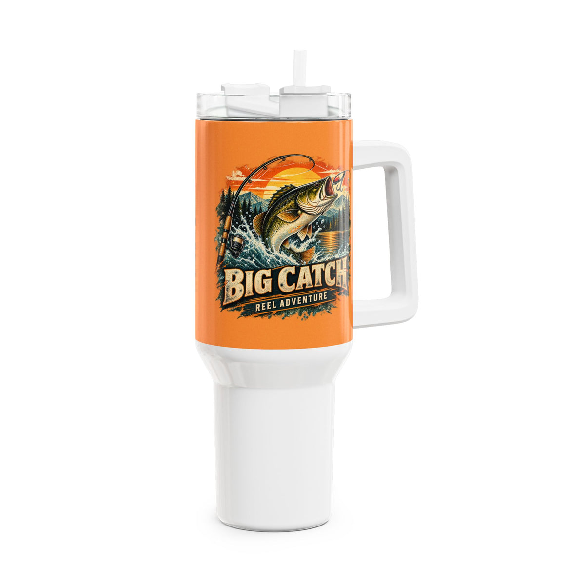 Big Catch Reel Adventure 40oz Tumbler – Vintage Fishing Tumbler