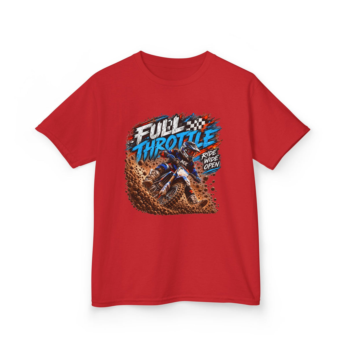 Full Throttle Youth T-Shirt – Kids Motocross Dirt Bike Tee