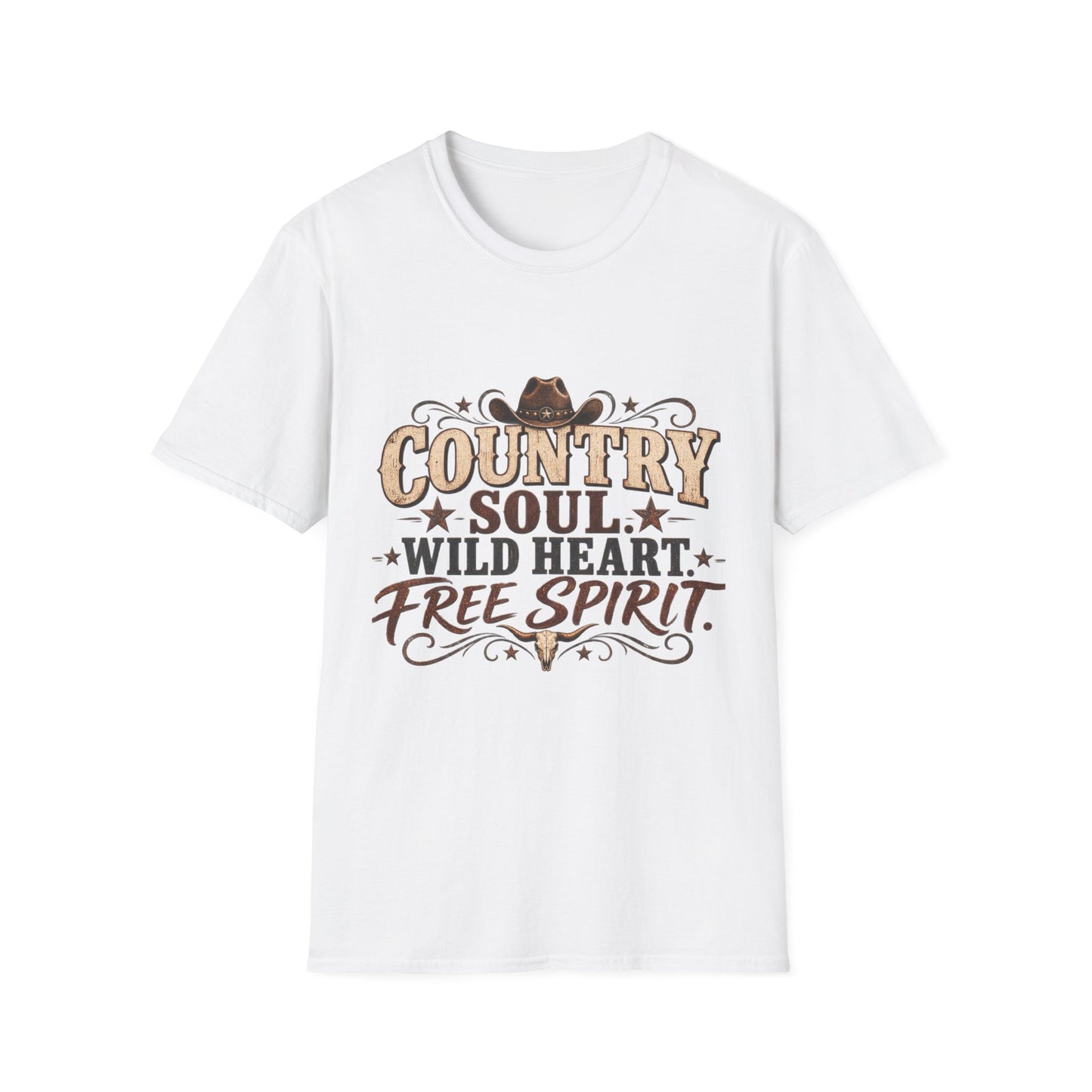 Country Soul Wild Heart Free Spirit T-Shirt – Western Country Tee