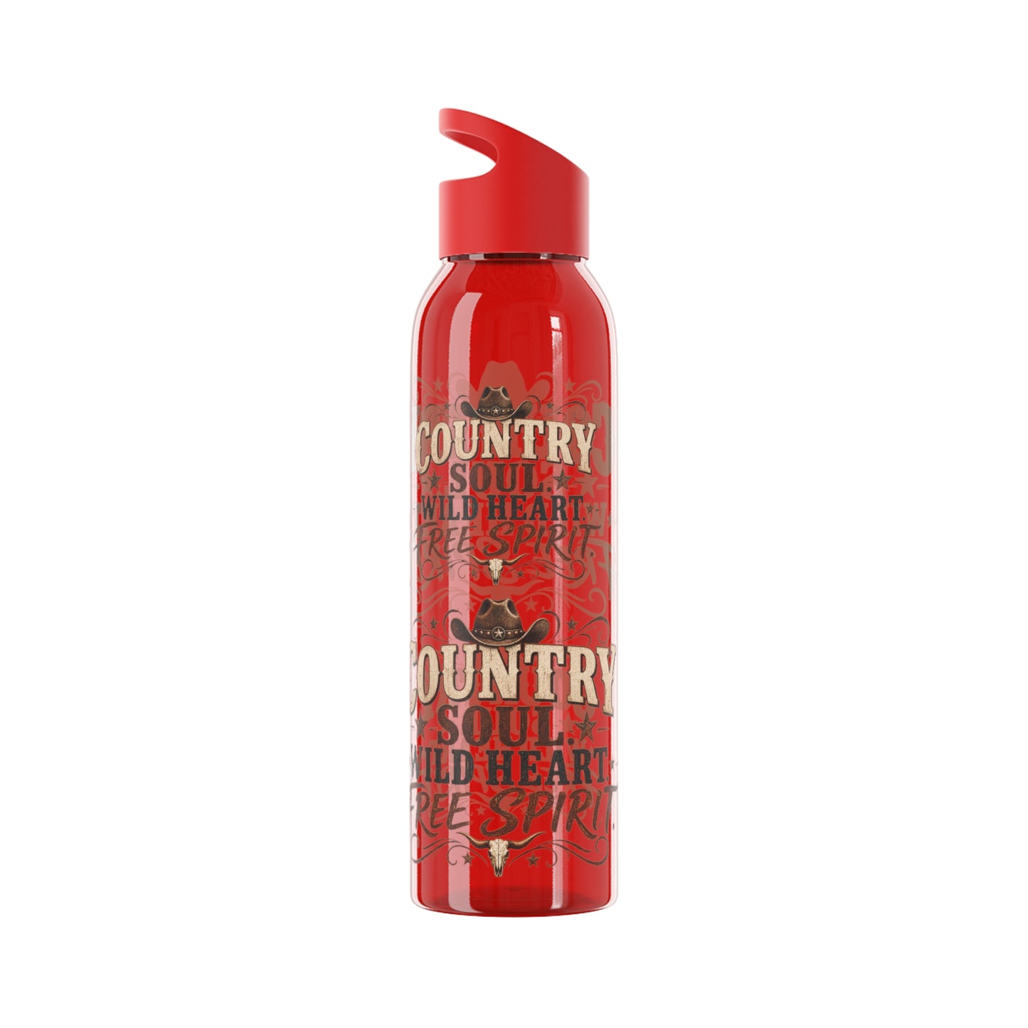 Country Soul Wild Heart Free Spirit Water Bottle – Country Western Bottle