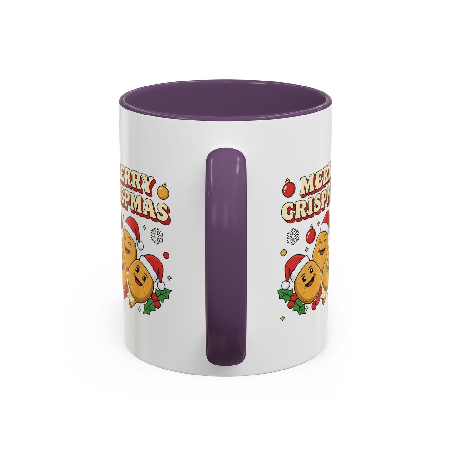 Merry Crispmas Christmas Accent Mug – Funny Festive Mug