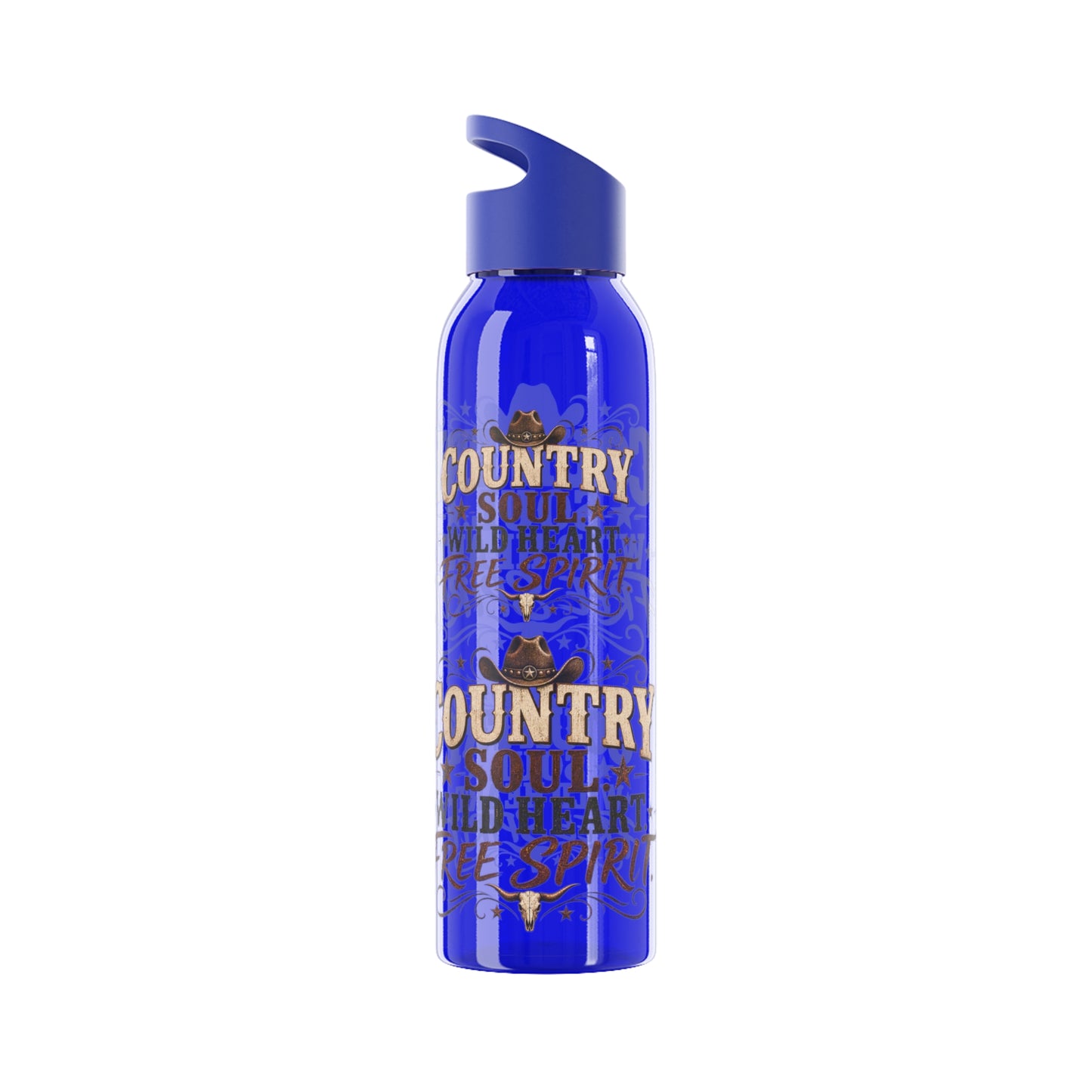 Country Soul Wild Heart Free Spirit Water Bottle – Country Western Bottle