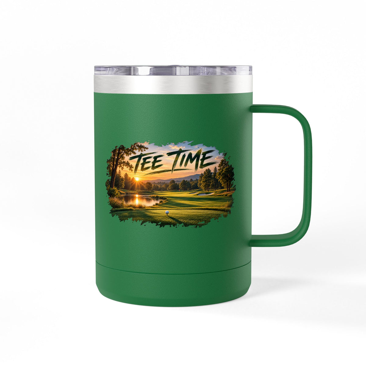 Tee Time Golf Insulated Mug – 15oz Stainless Steel Tumbler