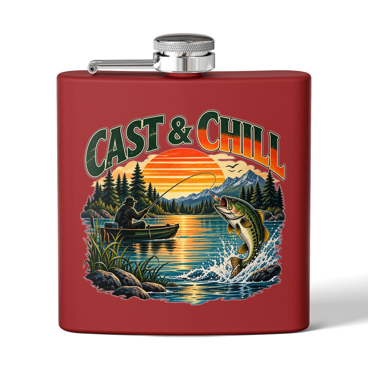 Cast & Chill Hip Flask – Vintage Fishing Flask