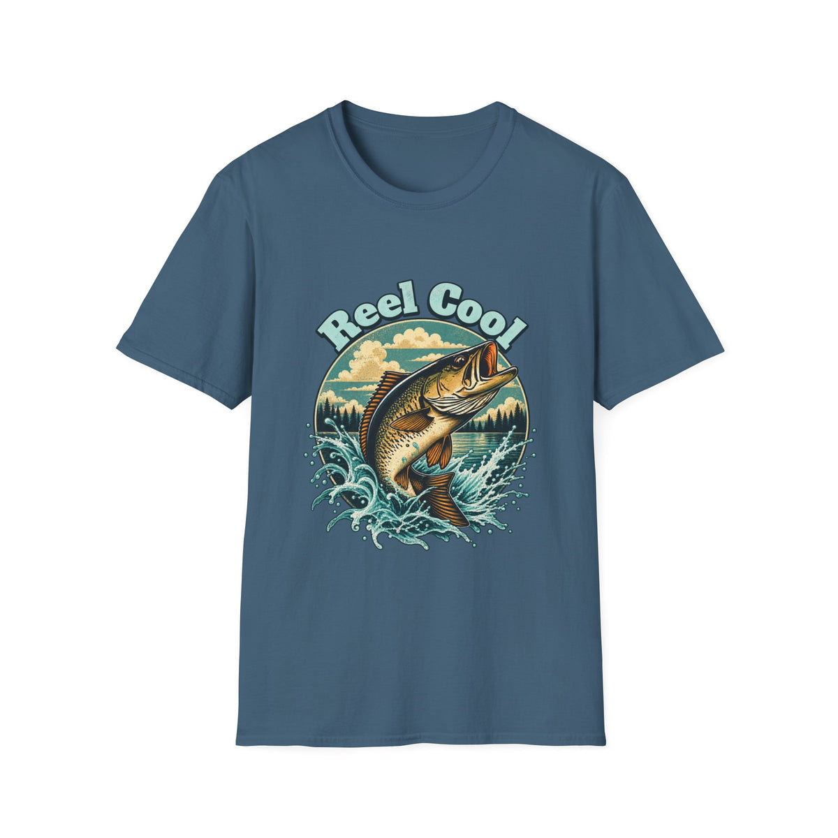 T-shirt de pêche « Reel Cool » – T-shirt graphique rétro pour pêcheur