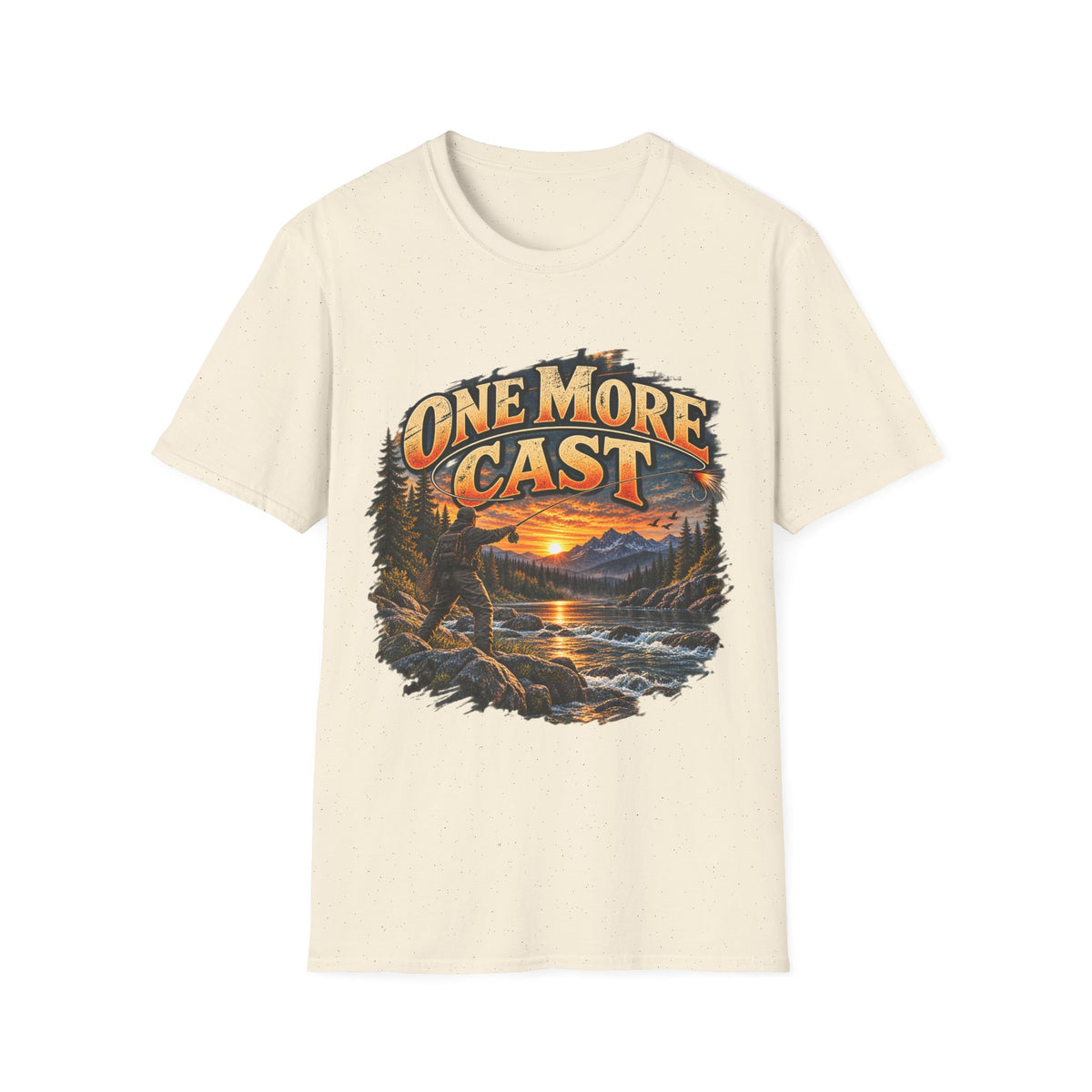 One More Cast Fishing T-Shirt – Vintage Angler Graphic Tee
