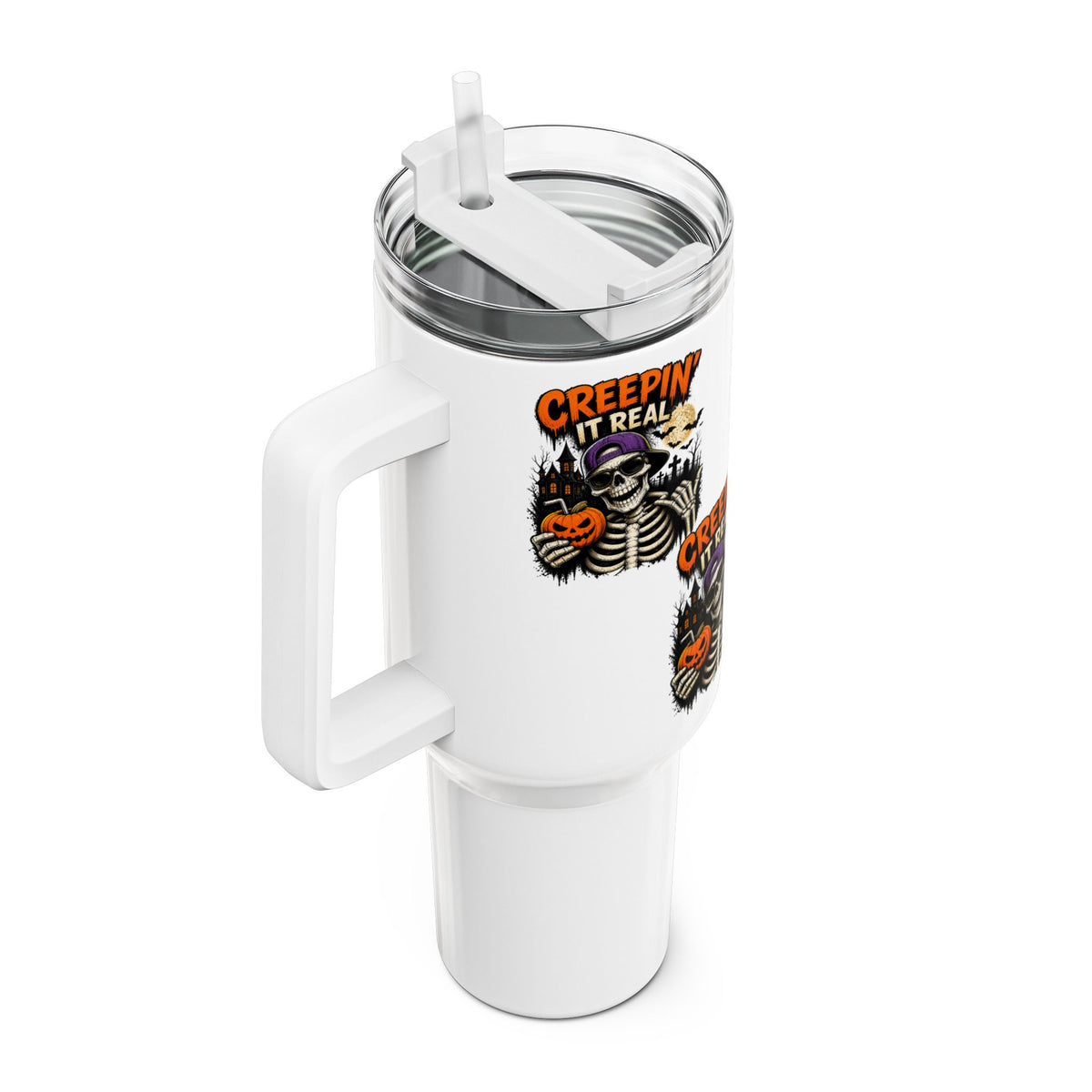 Creepin’ It Real 40oz Insulated Tumbler with Straw