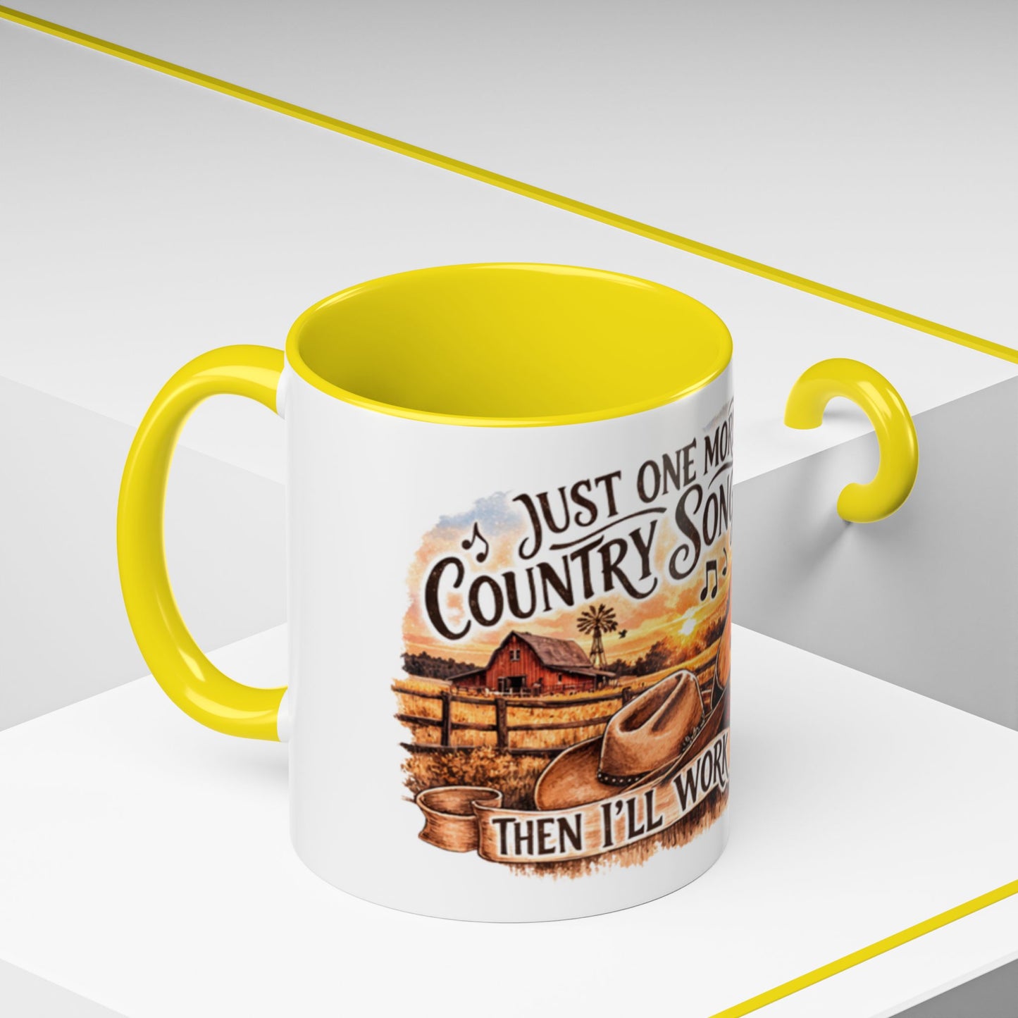 Mug à café country - Mug accent "Juste une autre chanson country" (325 ml)