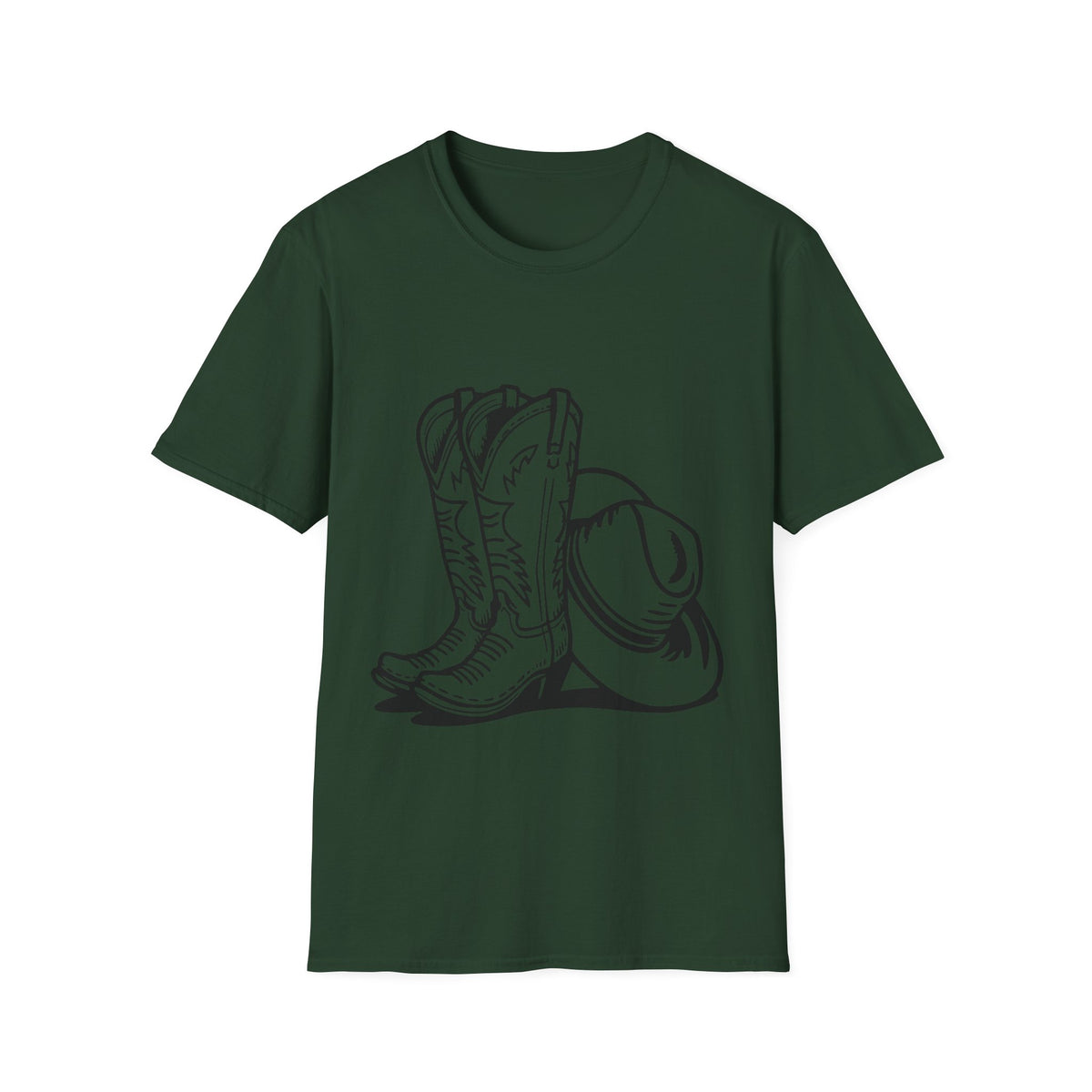 T-shirt Bottes et chapeau de cow-boy – T-shirt graphique style western