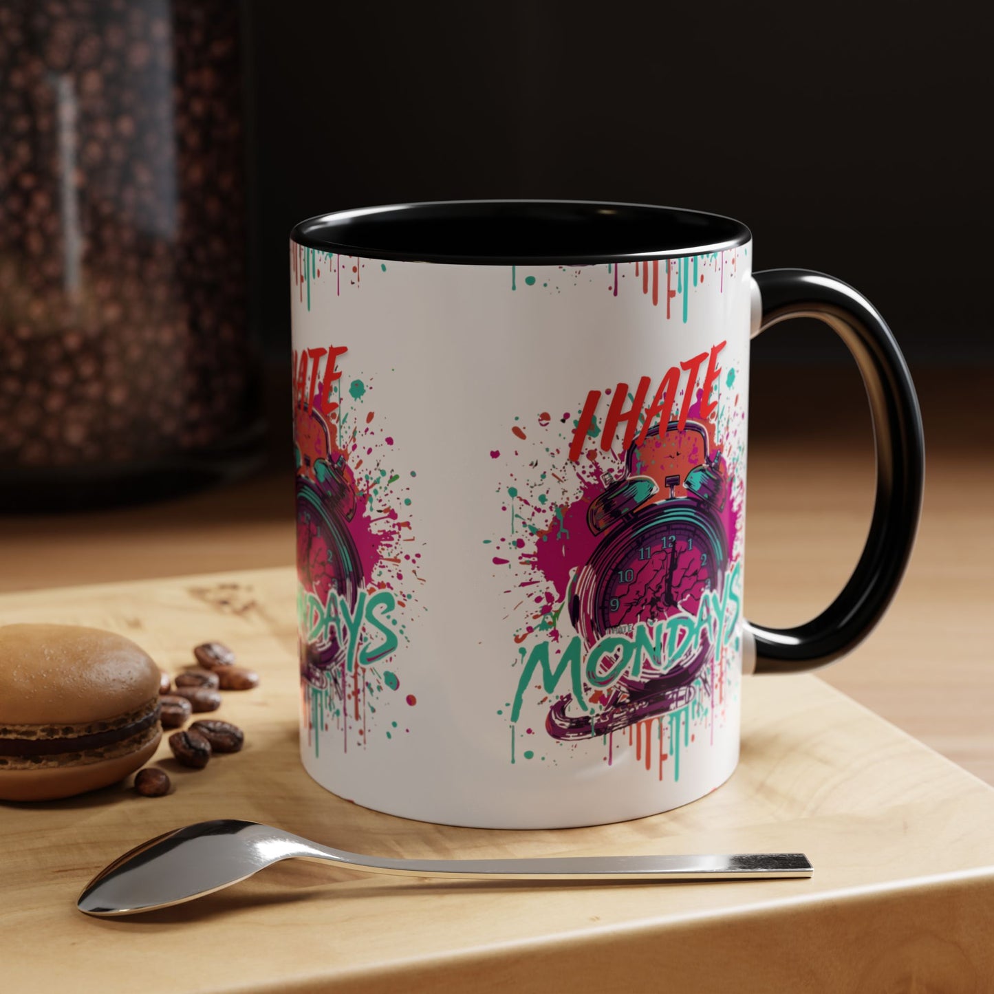 I Hate Mondays Accent Mug