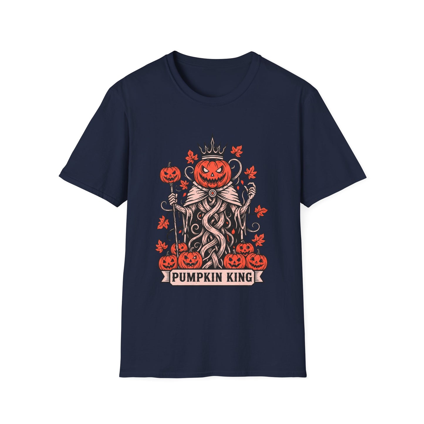 Pumpkin King Halloween Unisex T-Shirt – Gothic Pumpkin Graphic Tee