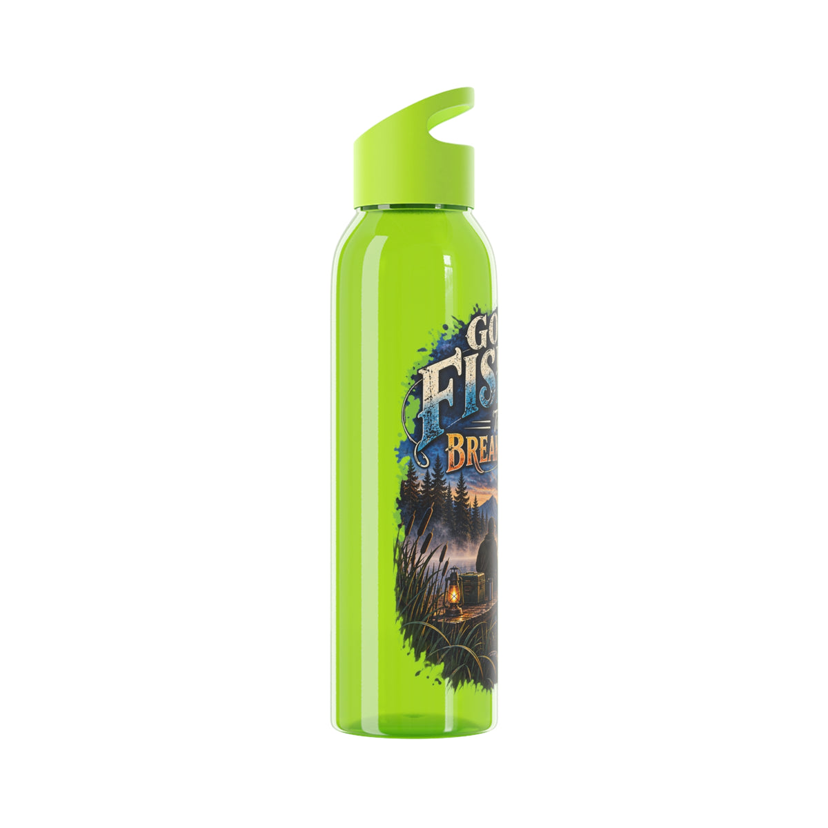 Going Fishing 'Til the Break of Dawn Water Bottle — Fishing Sunrise Stainless Bottle