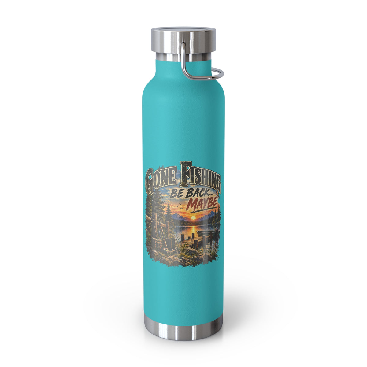 Gone Fishing, Be Back… Maybe Insulated Flask – Vintage Fishing Flask
