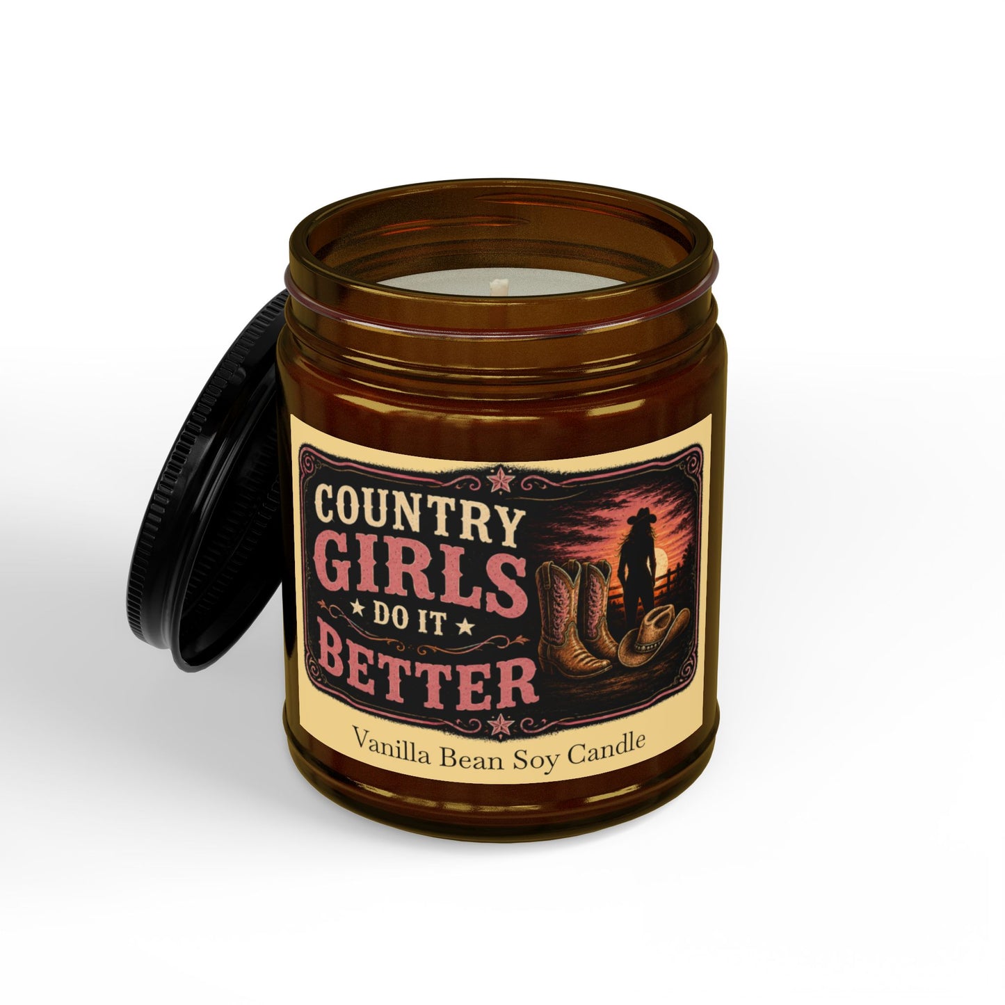 Country Girls Do It Better Vanilla Bean Scented Soy Candle
