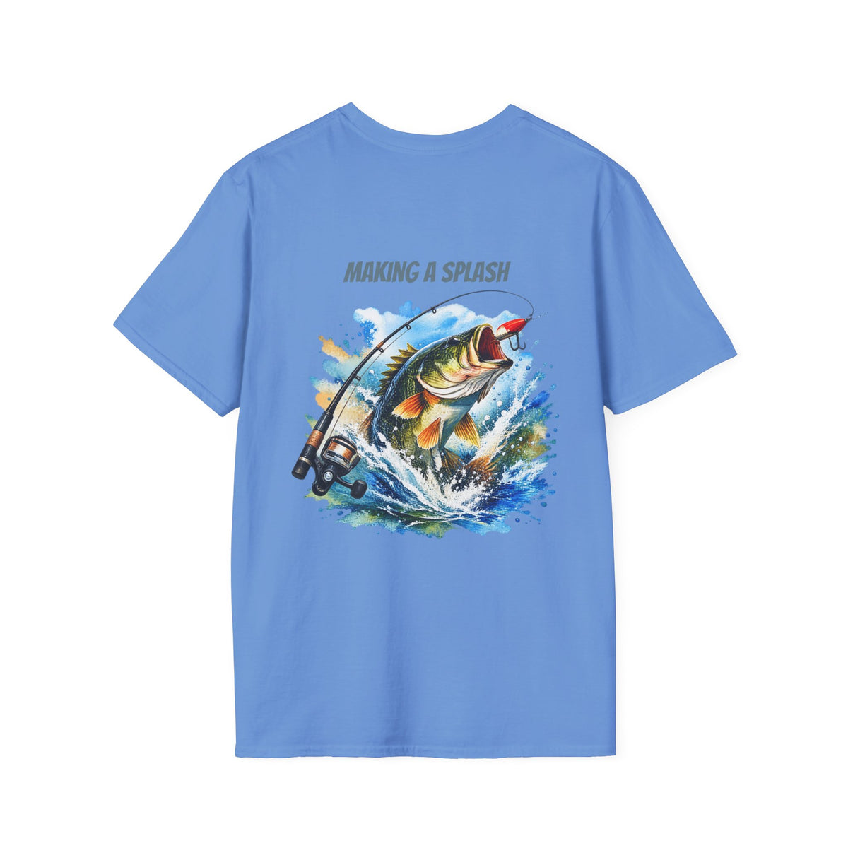 Angeln T-Shirt Macht Furore Fisch Grafik Tee