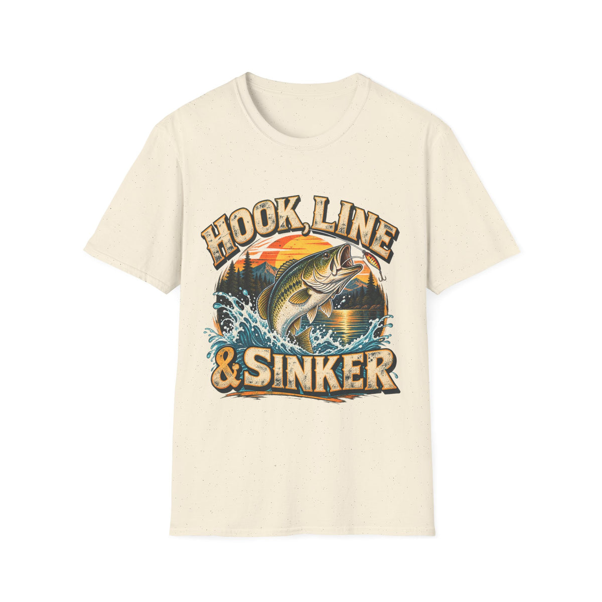 Hook, Line & Sinker Fishing T-Shirt – Vintage Angler Graphic Tee