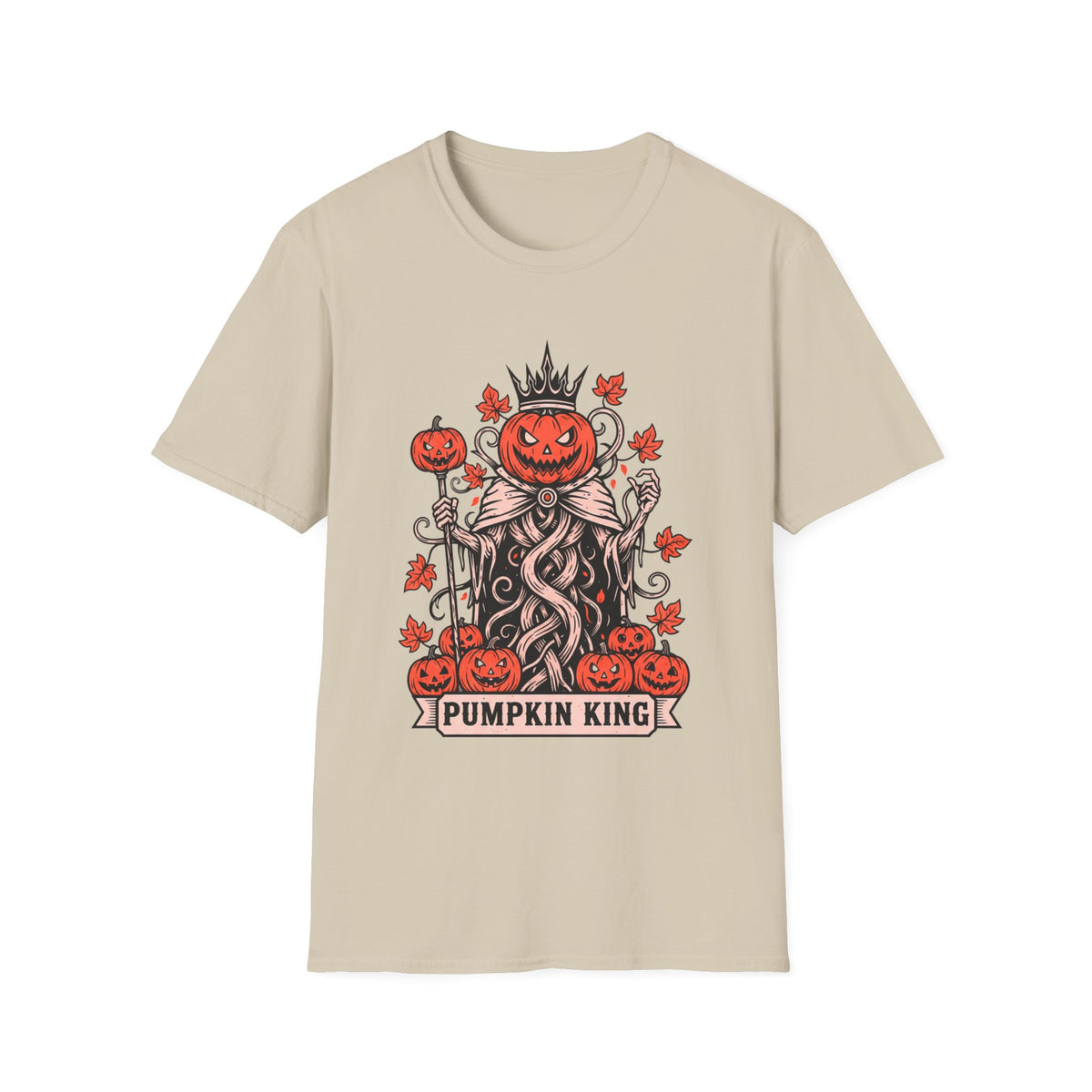 Pumpkin King Halloween Unisex T-Shirt – Gothic Pumpkin Graphic Tee