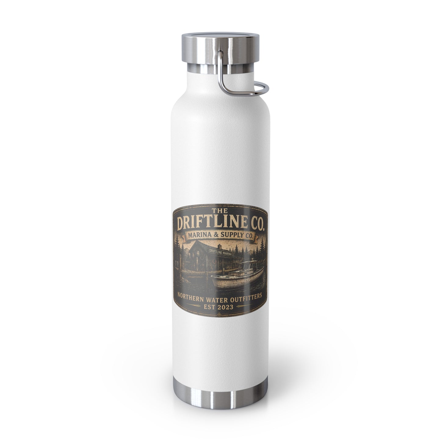 The Driftline Company Marina & Supply Co. Insulated Flask | Northern Water Outfitters Stainless Steel Water Bottle