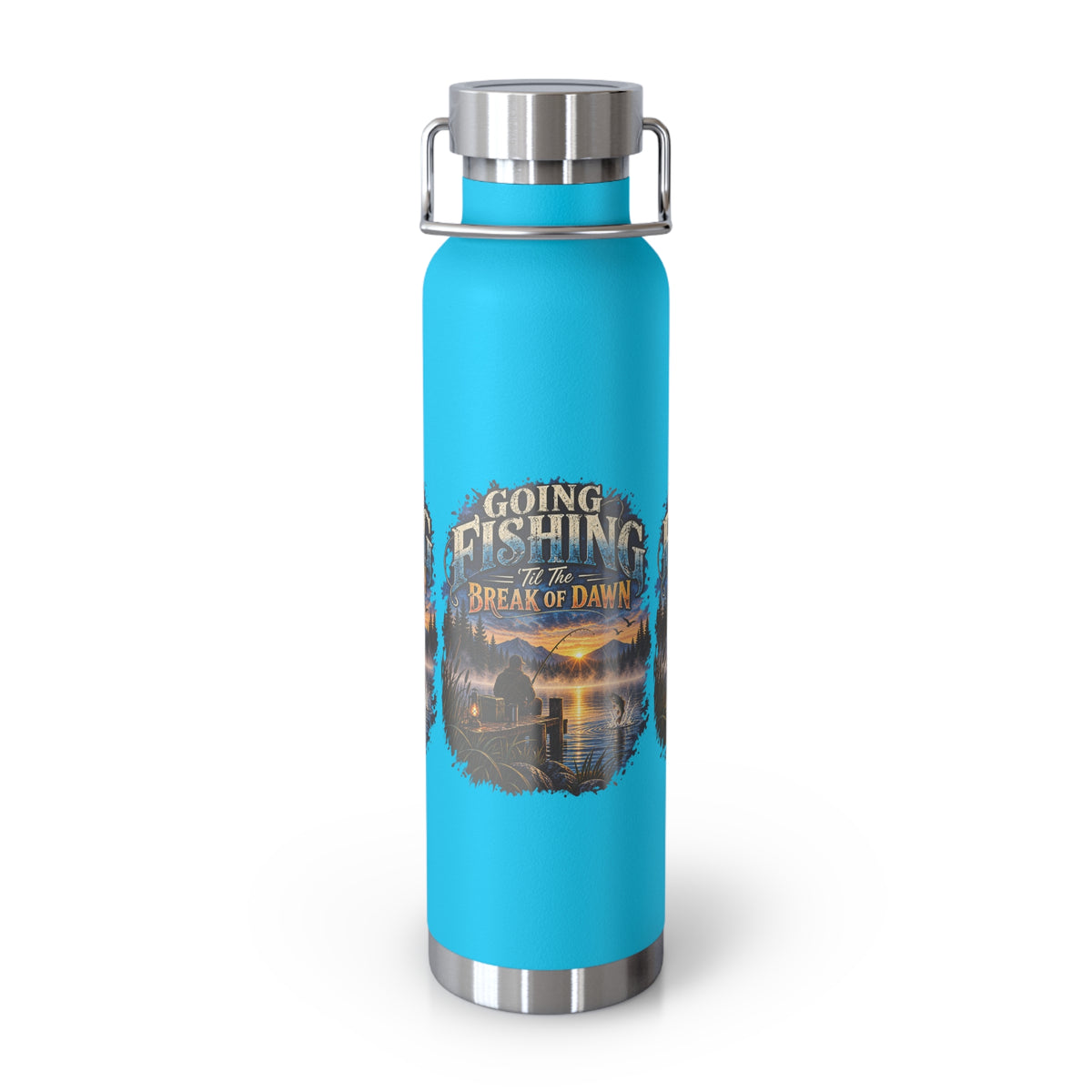 Going Fishing ’Til the Break of Dawn Insulated Flask – Fishing Flask