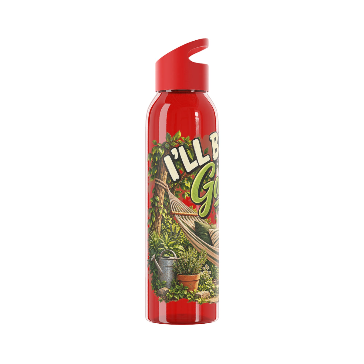 I'll Be In My Garden – Slimline Water Bottle