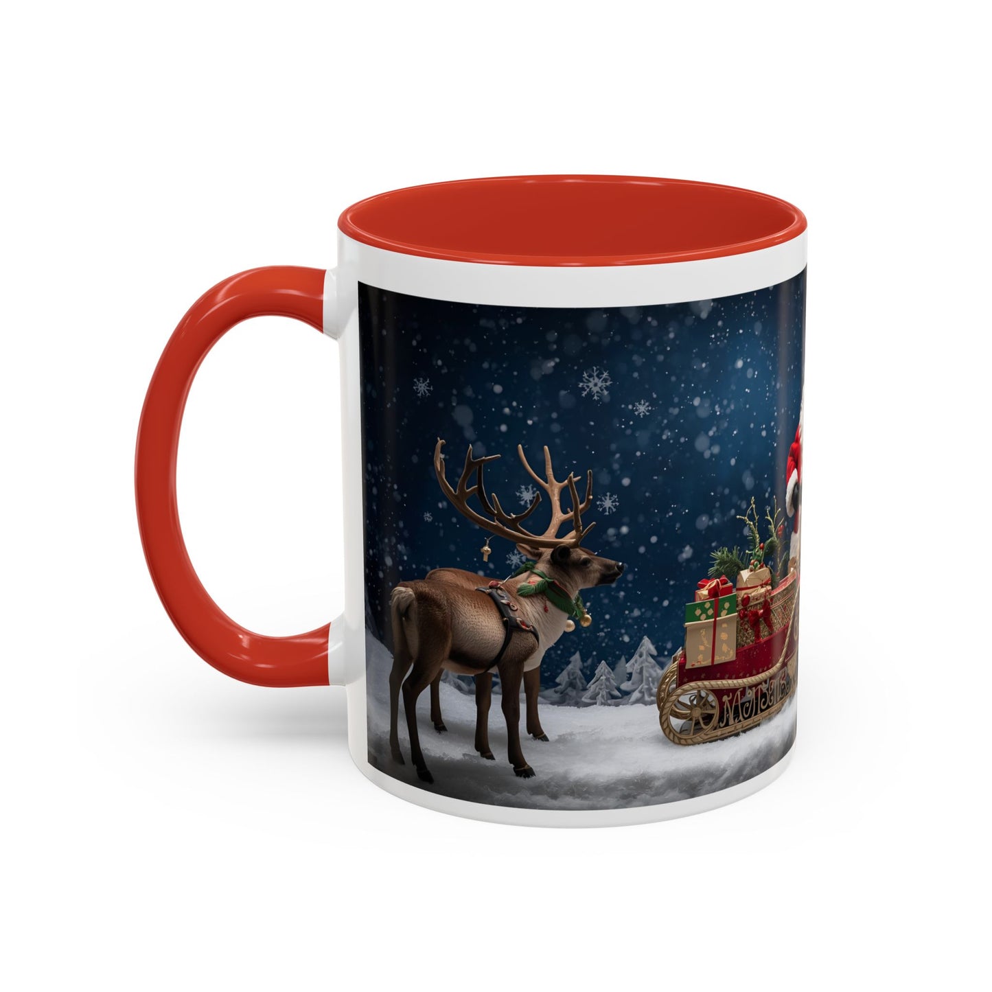 Santa Christmas Mug - Tis the Season to be Jolly - Holiday Gift, Festive Drinkware, Winter Wonderland, Hot Cocoa Cup, Seasonal Decor