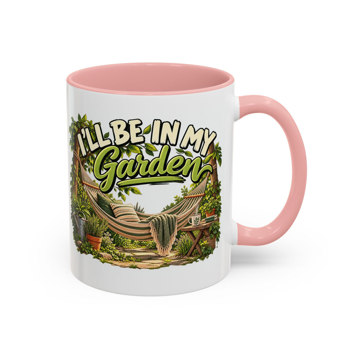 Ich bin im Garten Tasse