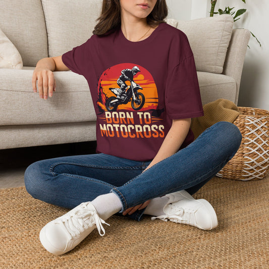 Born to Motocross Sunset T-Shirt - Dirt Bike Tee
