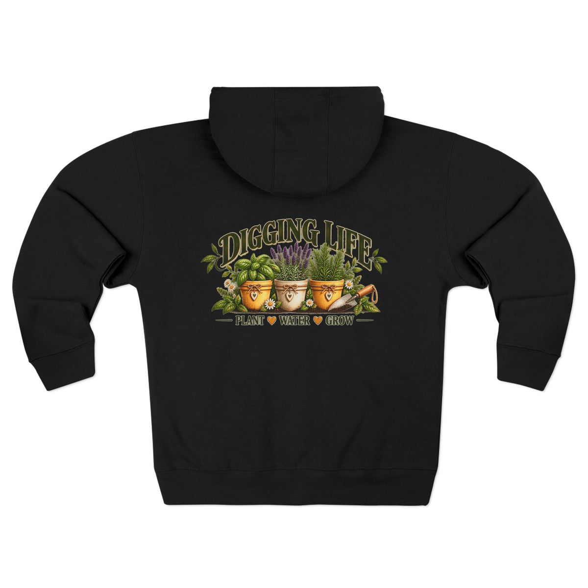 Digging Life Minimal Garden – Full Zip Hoodie