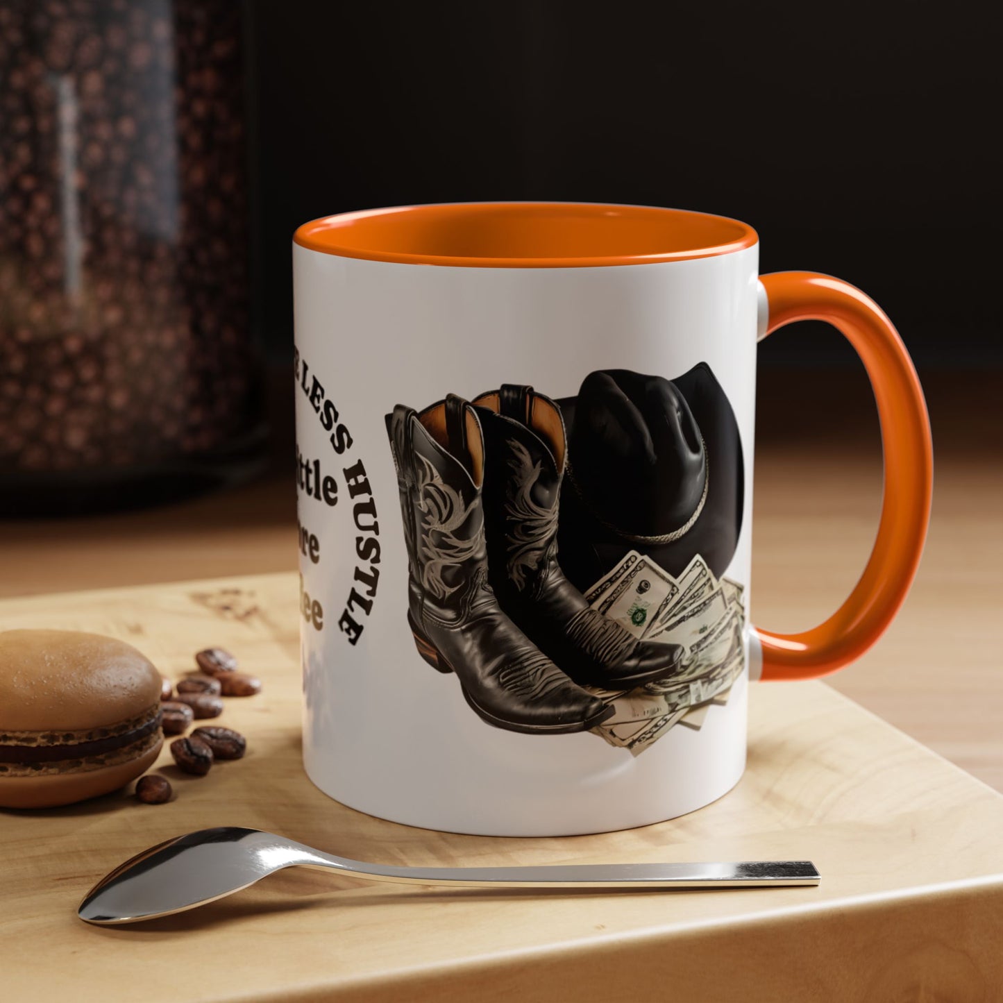 Accent Coffee Mug - Great for Coffee Lovers, Cowboys, Great Gift, Unique Mug for Home or Office