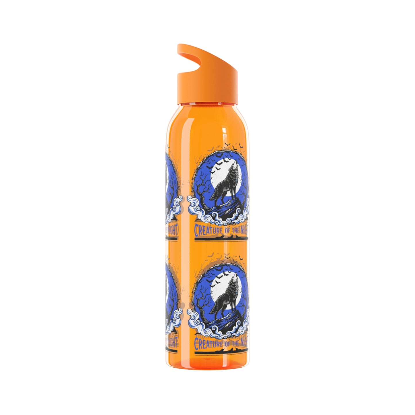 Creature of the Night Halloween Water Bottle – Werewolf Moon Design