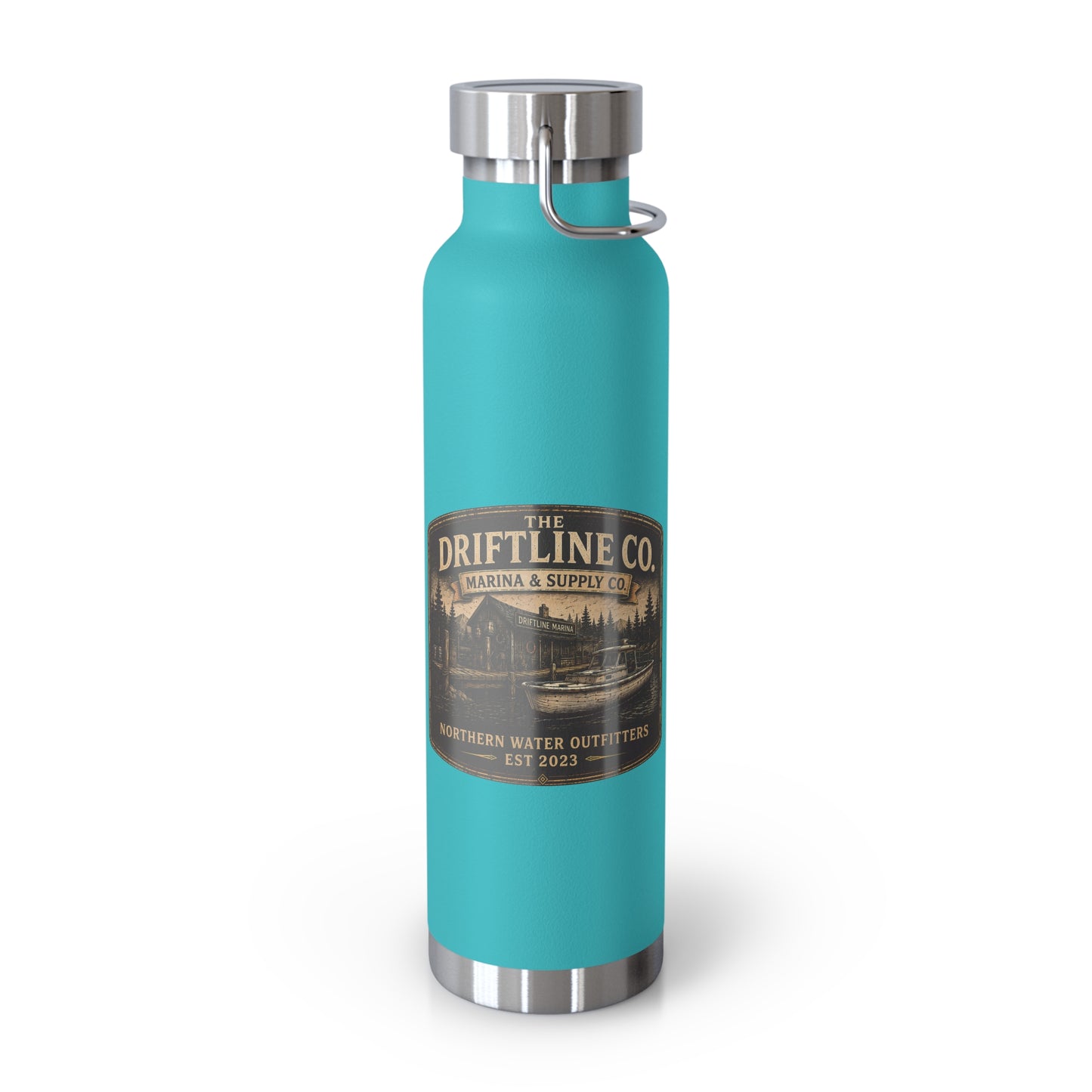 The Driftline Company Marina & Supply Co. Insulated Flask | Northern Water Outfitters Stainless Steel Water Bottle