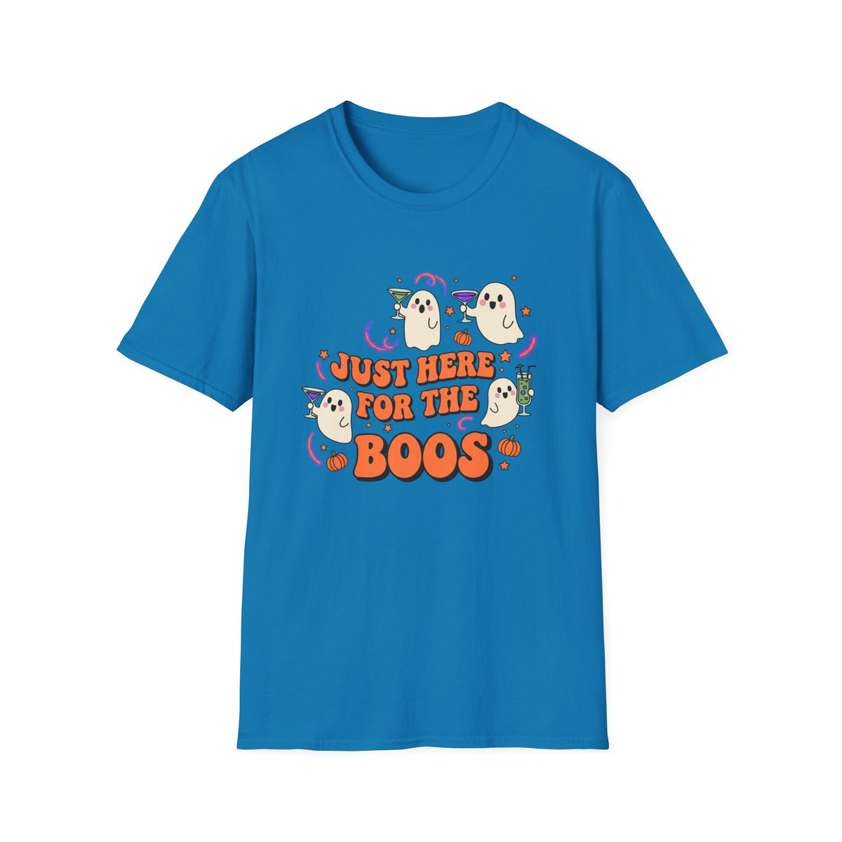Just Here for the Boos Halloween T-Shirt – Unisex Ghost Tee