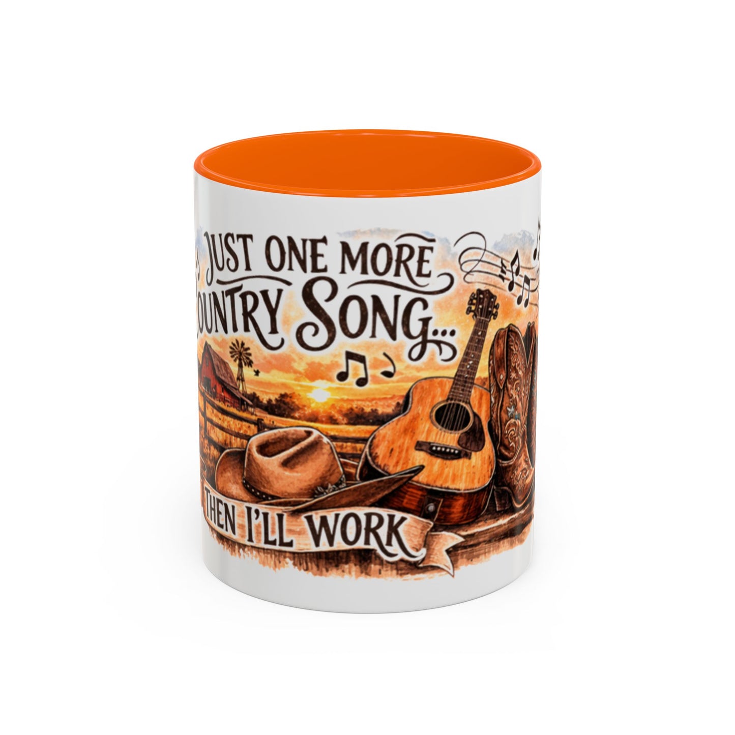 Mug à café country - Mug accent "Juste une autre chanson country" (325 ml)