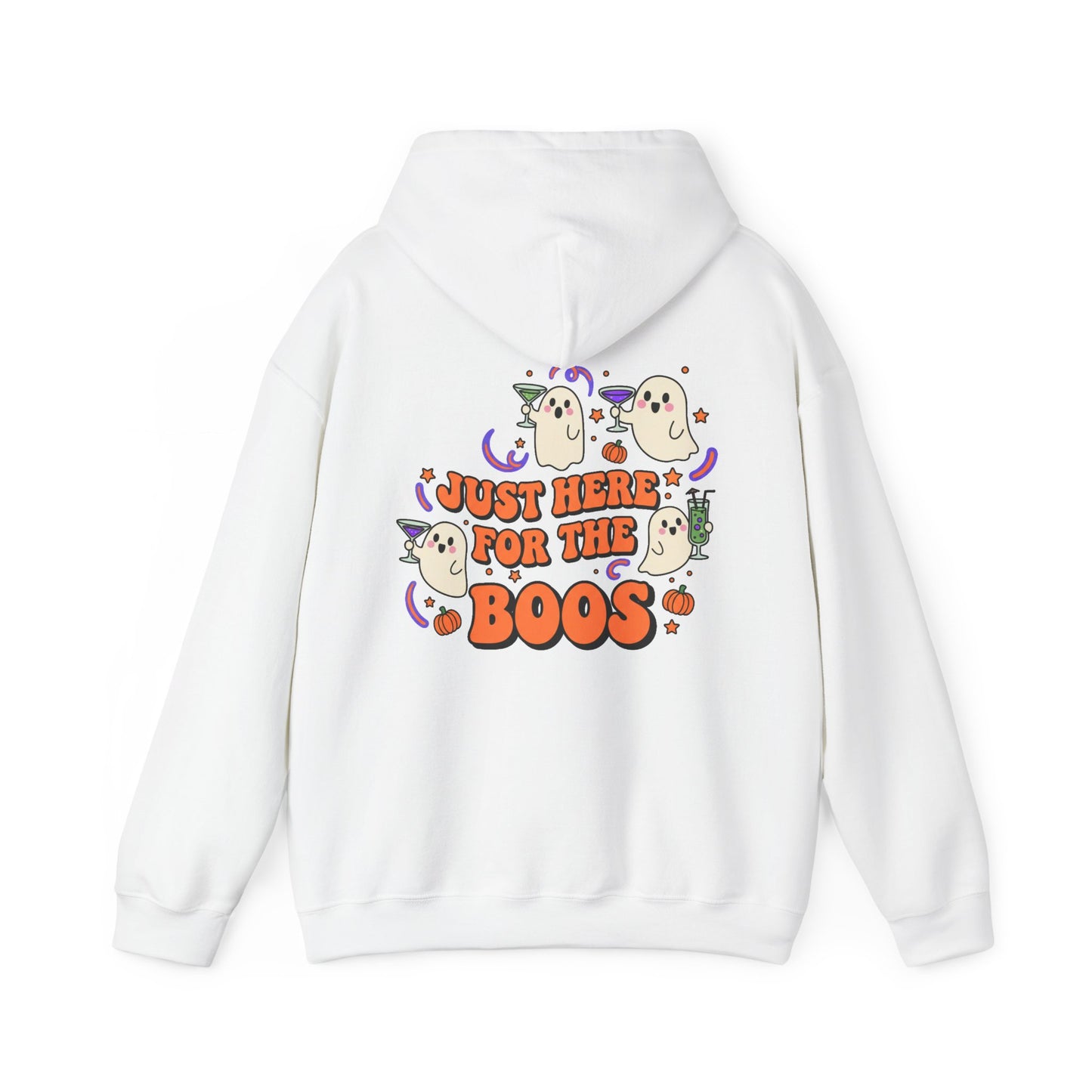 Just Here for the Boos Halloween Ghost Hoodie