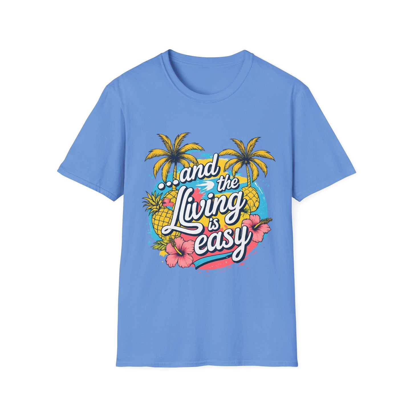 T-shirt Tropical « Easy Living » – T-shirt unisexe doux
