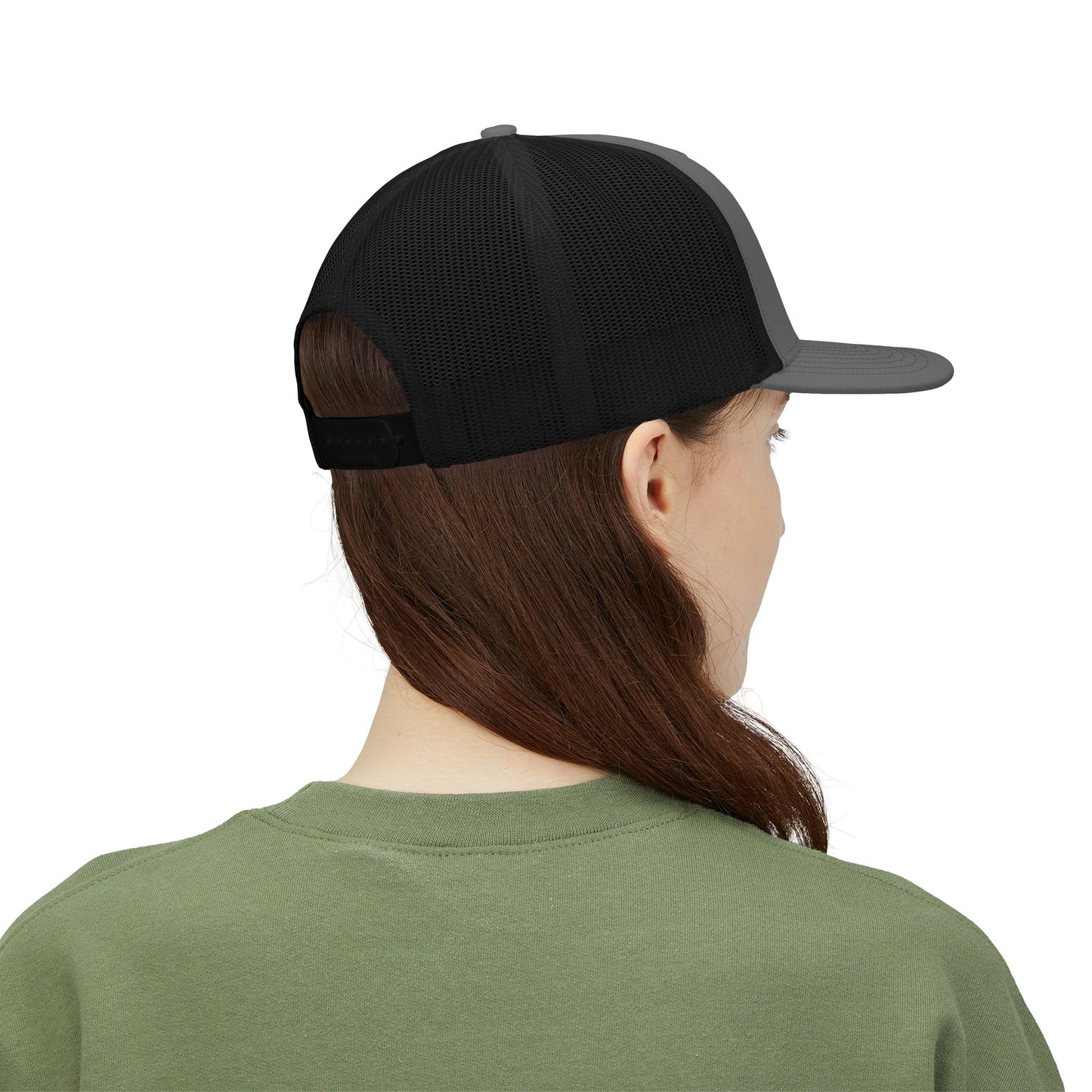 Crest Trucker Snapback Cap — Vintage Heritage Logo Mesh Hat
