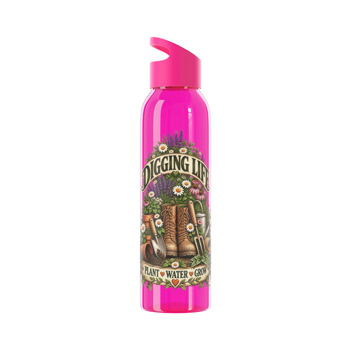 Digging Life Vintage Garden – Slimline Water Bottle